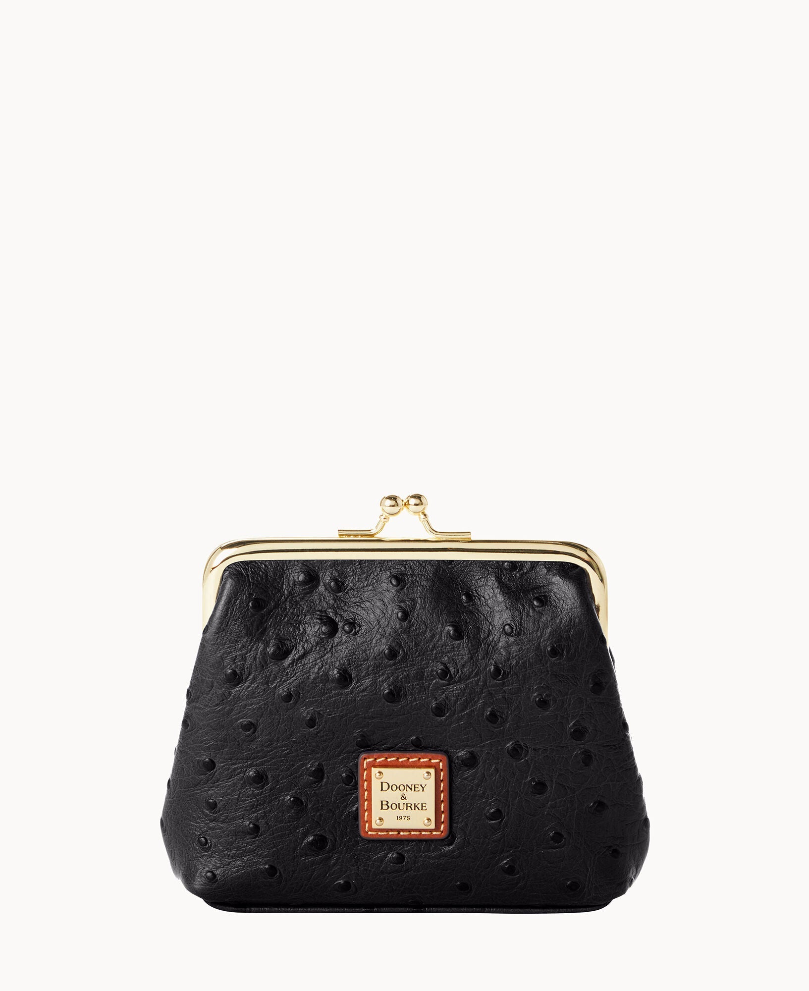 Ostrich Large Framed Purse