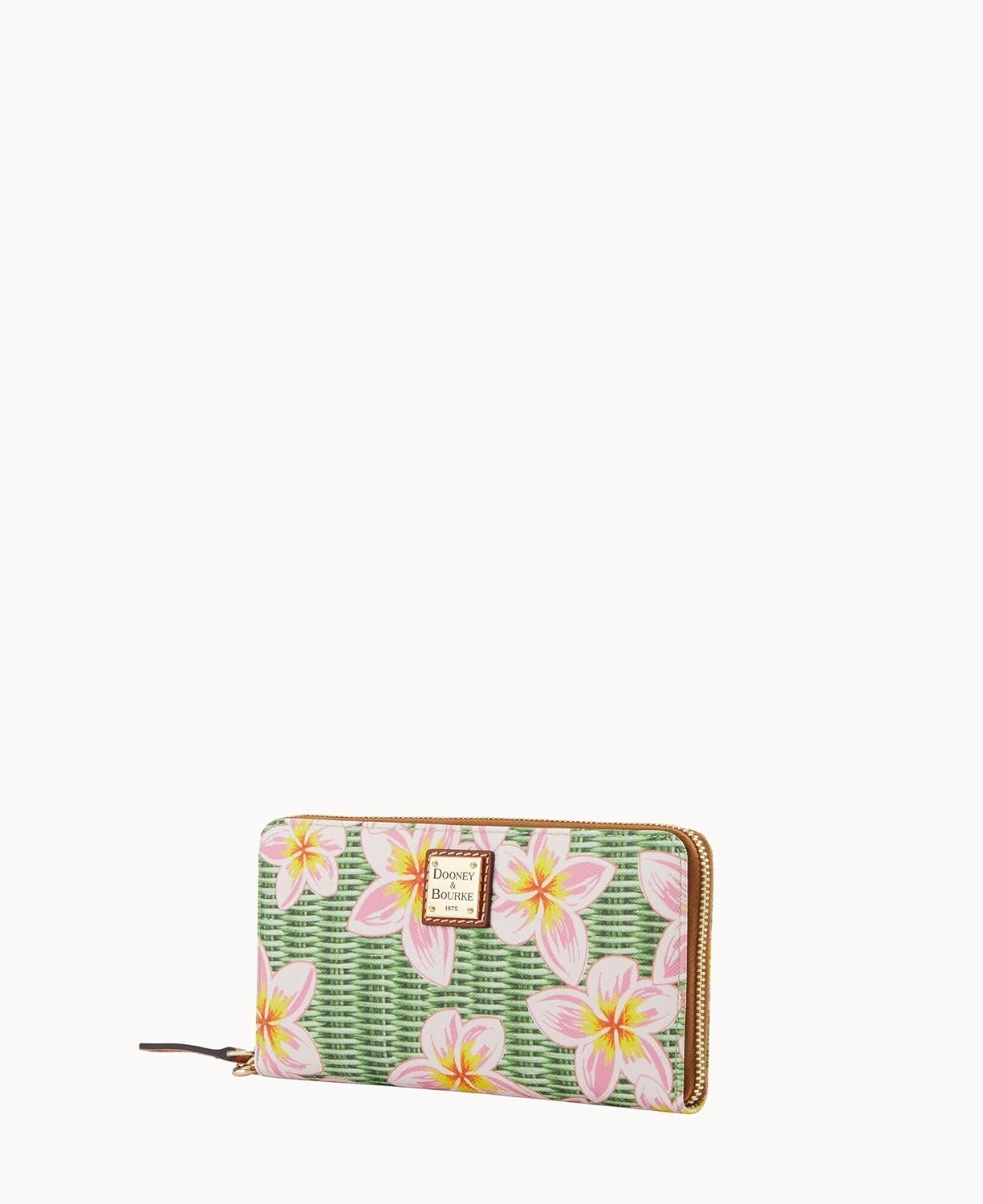 Dooney & Bourke Plumeria Drawstring Bucket Bag/Zip Around Wallet Bundle