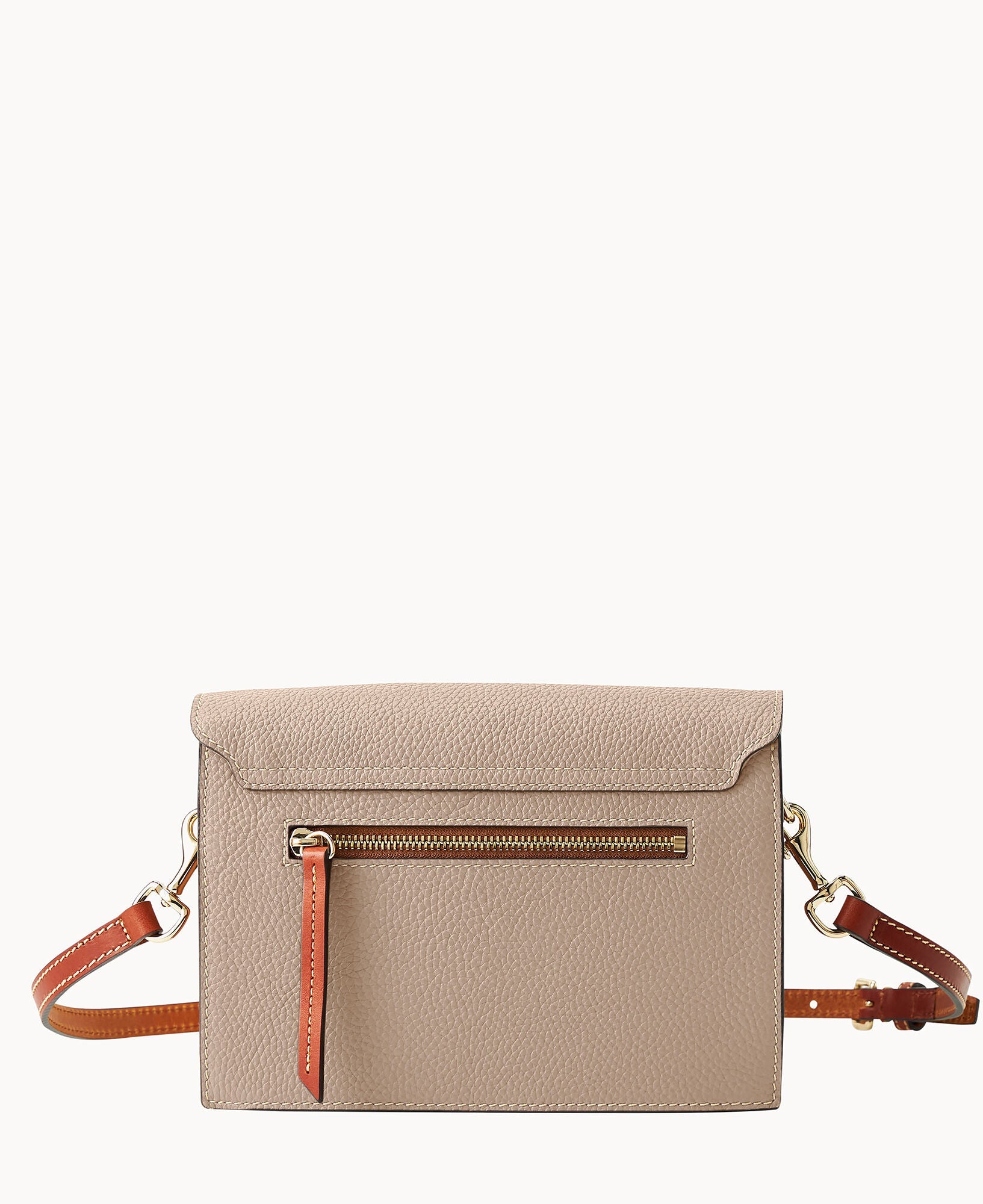 Pebble Grain East West Flap Crossbody