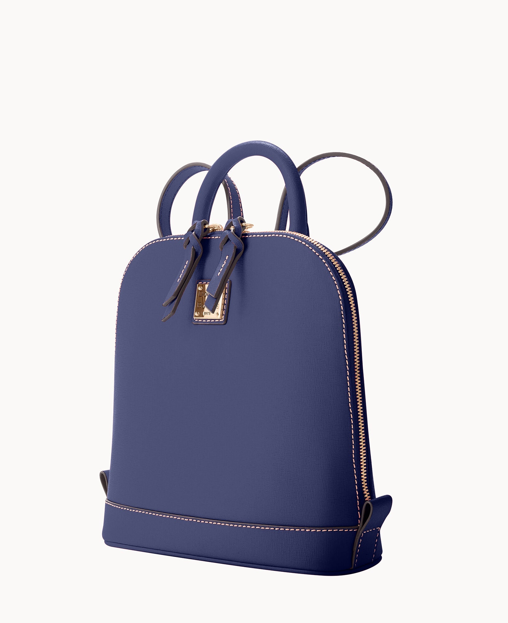 Saffiano Small Zip Pod Backpack