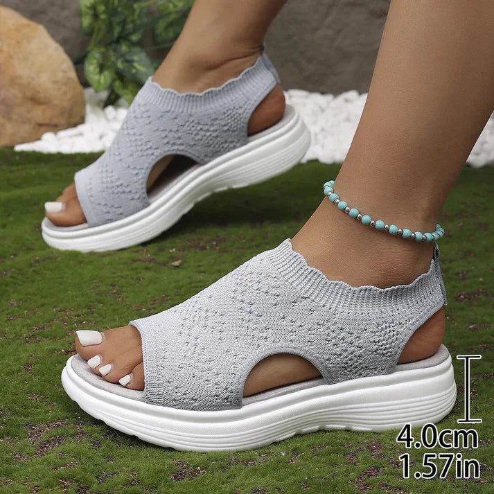 👡 Women's breathable mesh wedge sandals 🎁– lightweight and comfortable