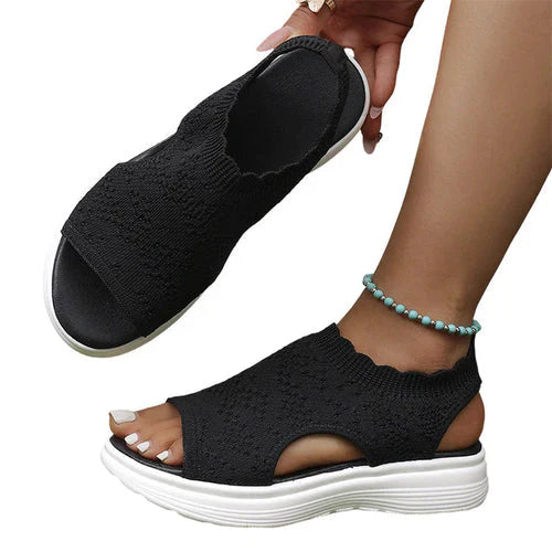 👡 Women's breathable mesh wedge sandals 🎁– lightweight and comfortable