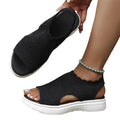 👡 Women's breathable mesh wedge sandals 🎁– lightweight and comfortable