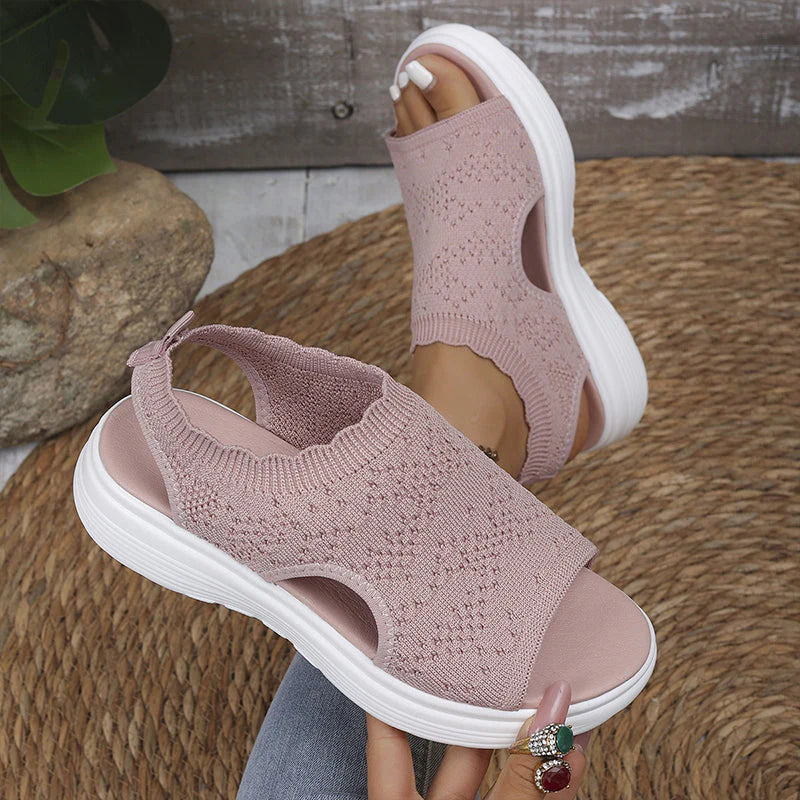 👡 Women's breathable mesh wedge sandals 🎁– lightweight and comfortable