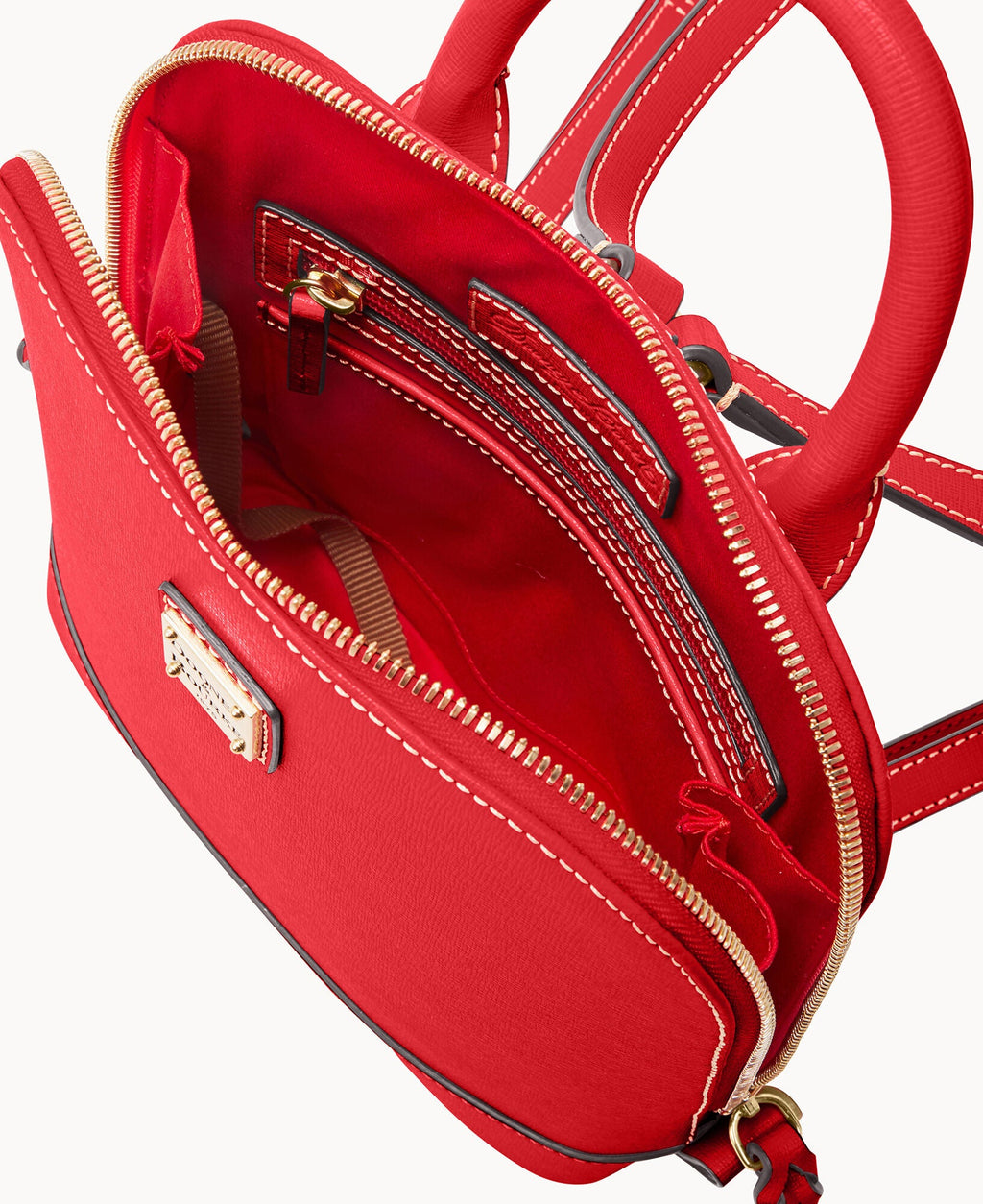Saffiano Small Zip Pod Backpack