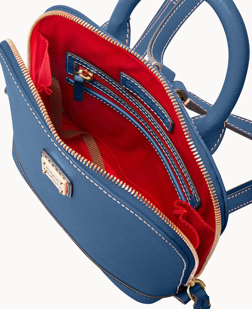 Saffiano Small Zip Pod Backpack