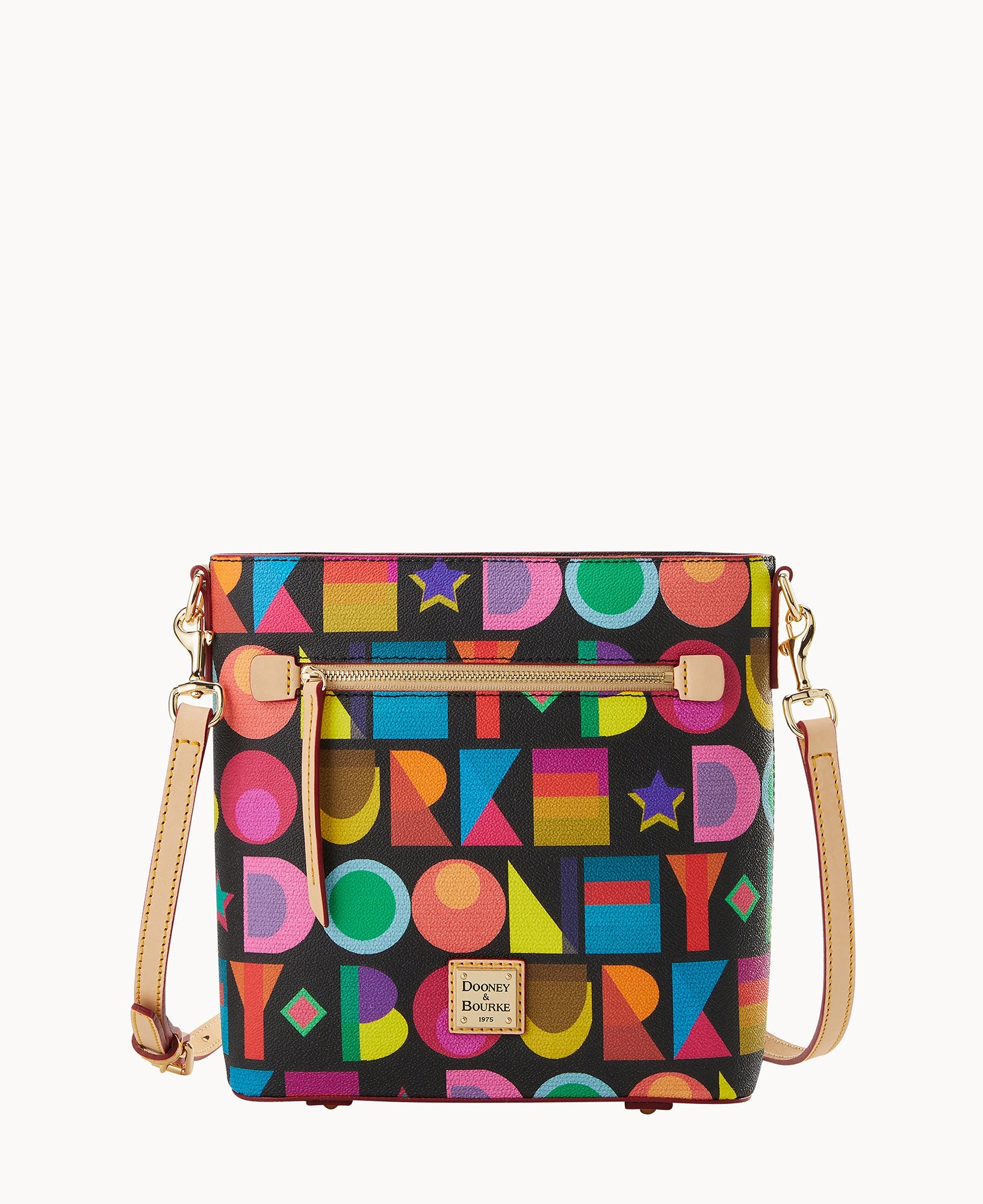 Art Deco Zip Crossbody