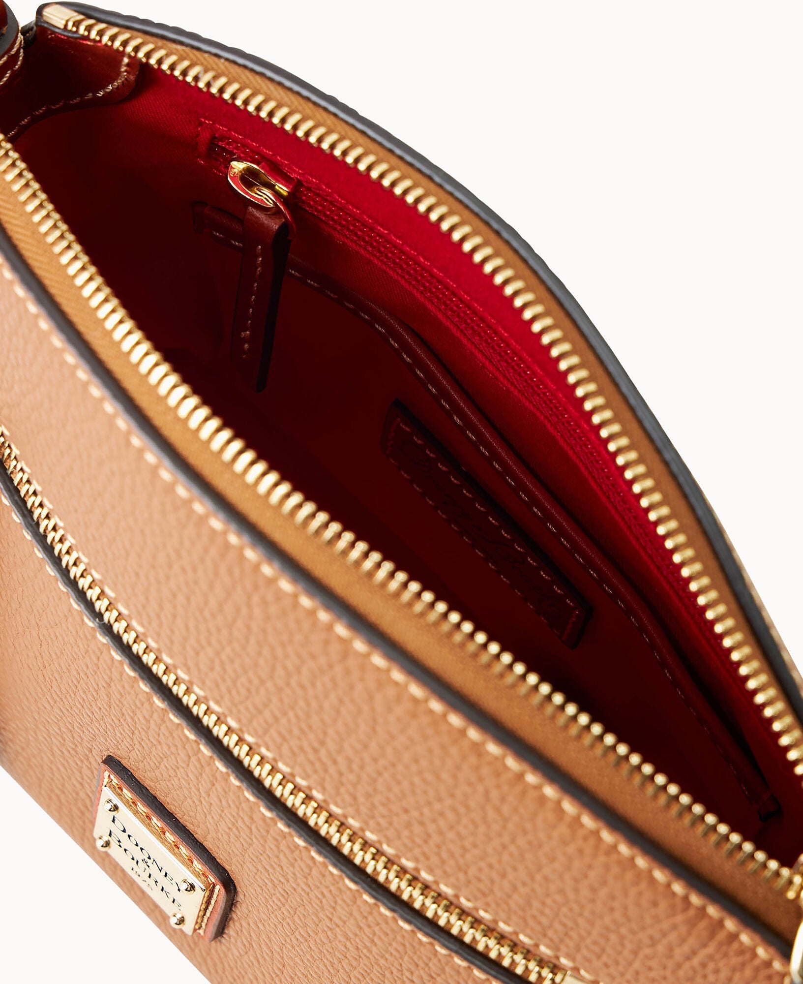 Pebble Grain Domed Crossbody