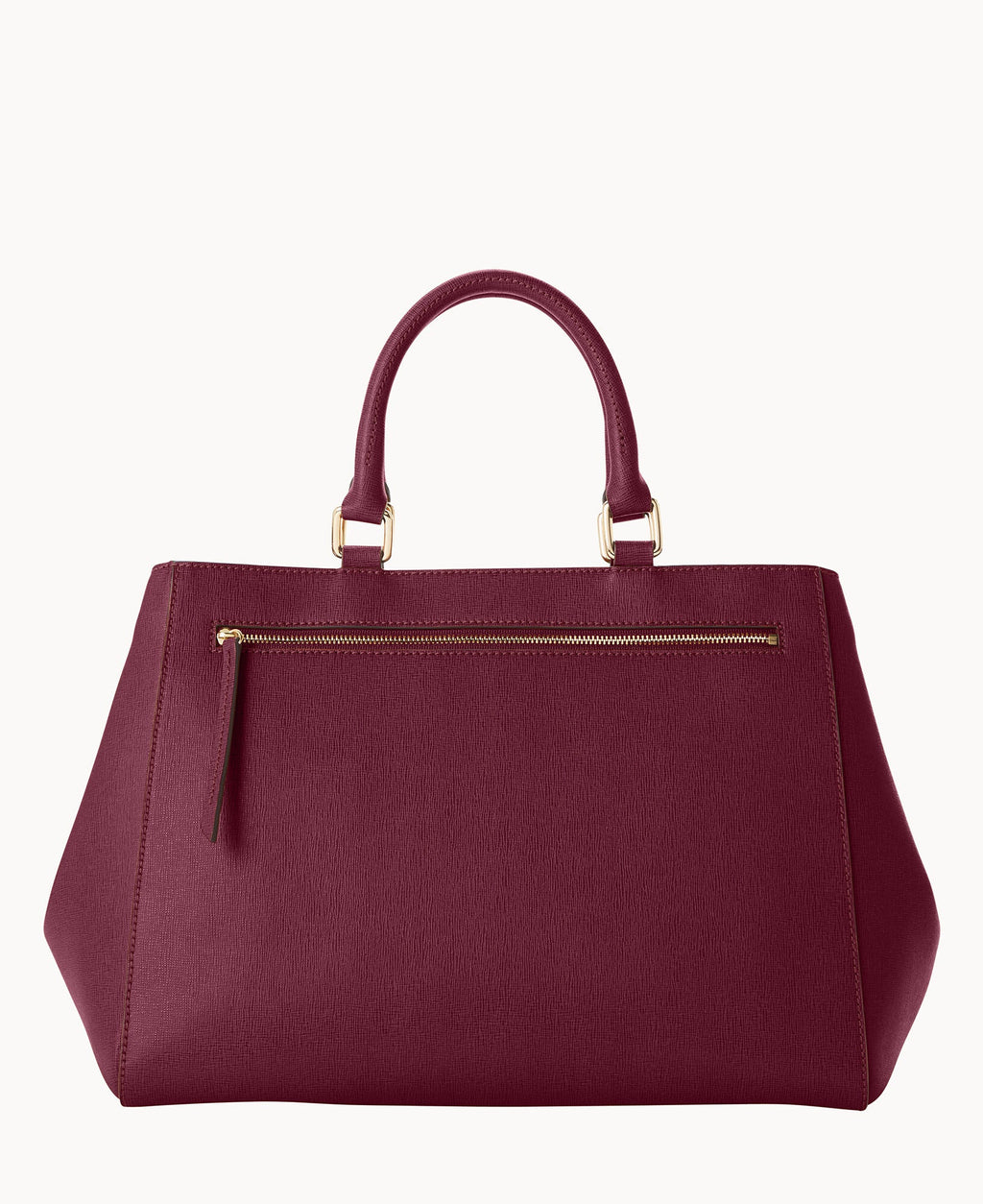 Saffiano Zip Satchel