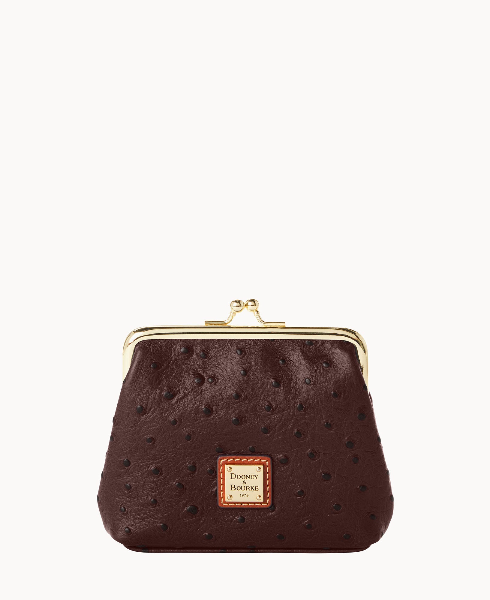 Ostrich Large Framed Purse