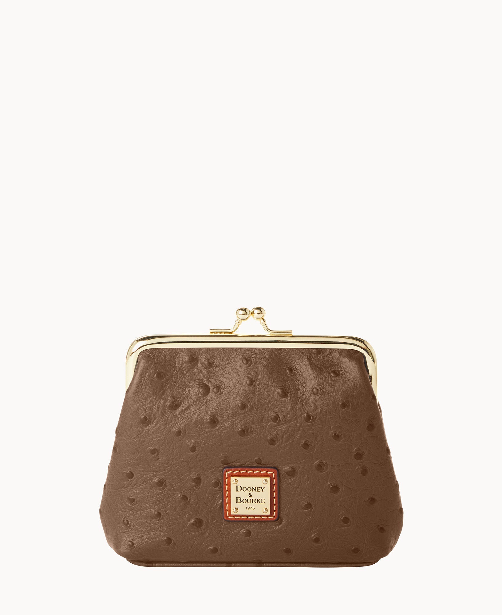 Ostrich Large Framed Purse