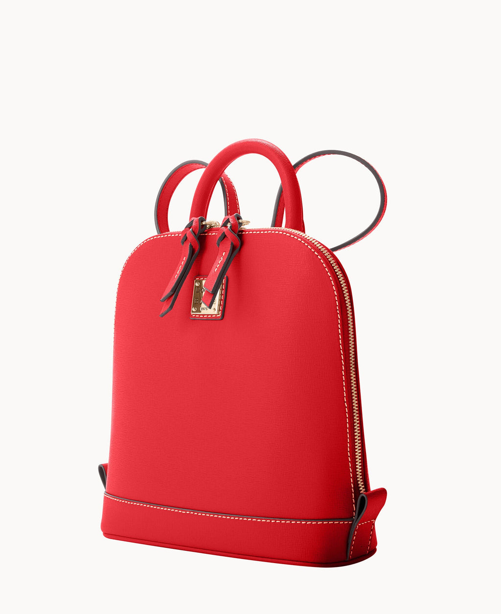 Saffiano Small Zip Pod Backpack