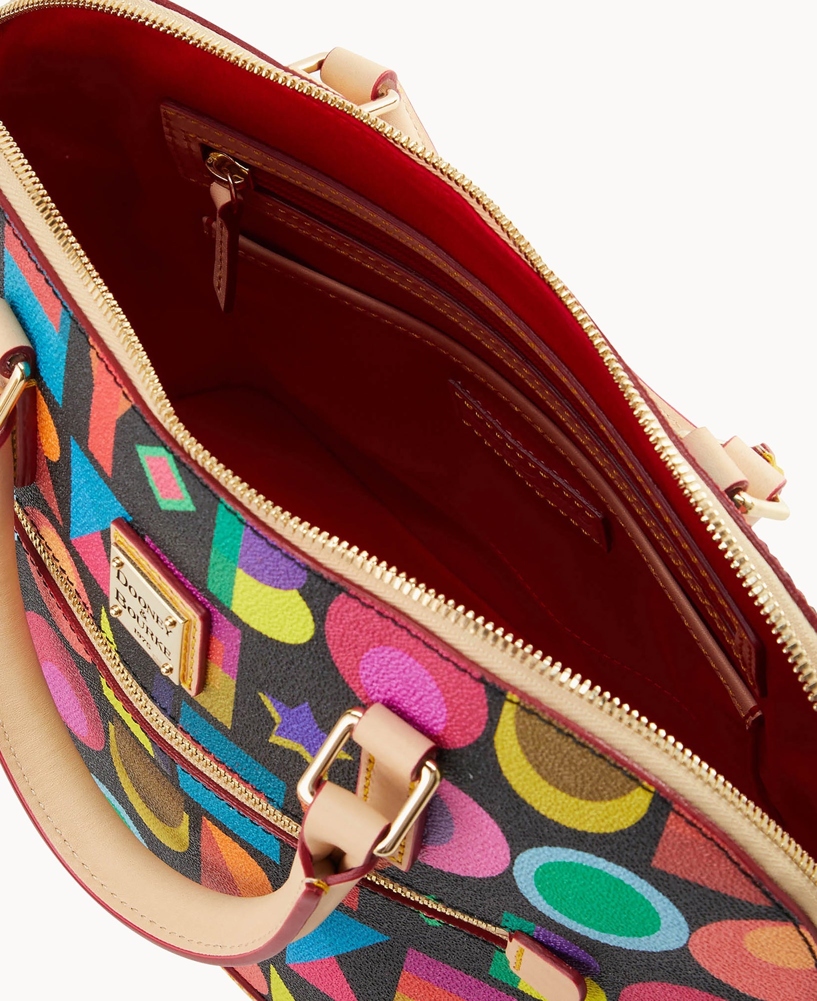 Art Deco Domed Zip Satchel