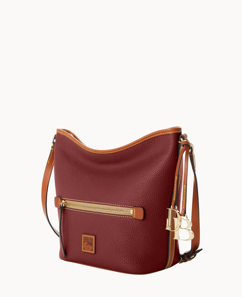 Pebble Grain Zip Sac