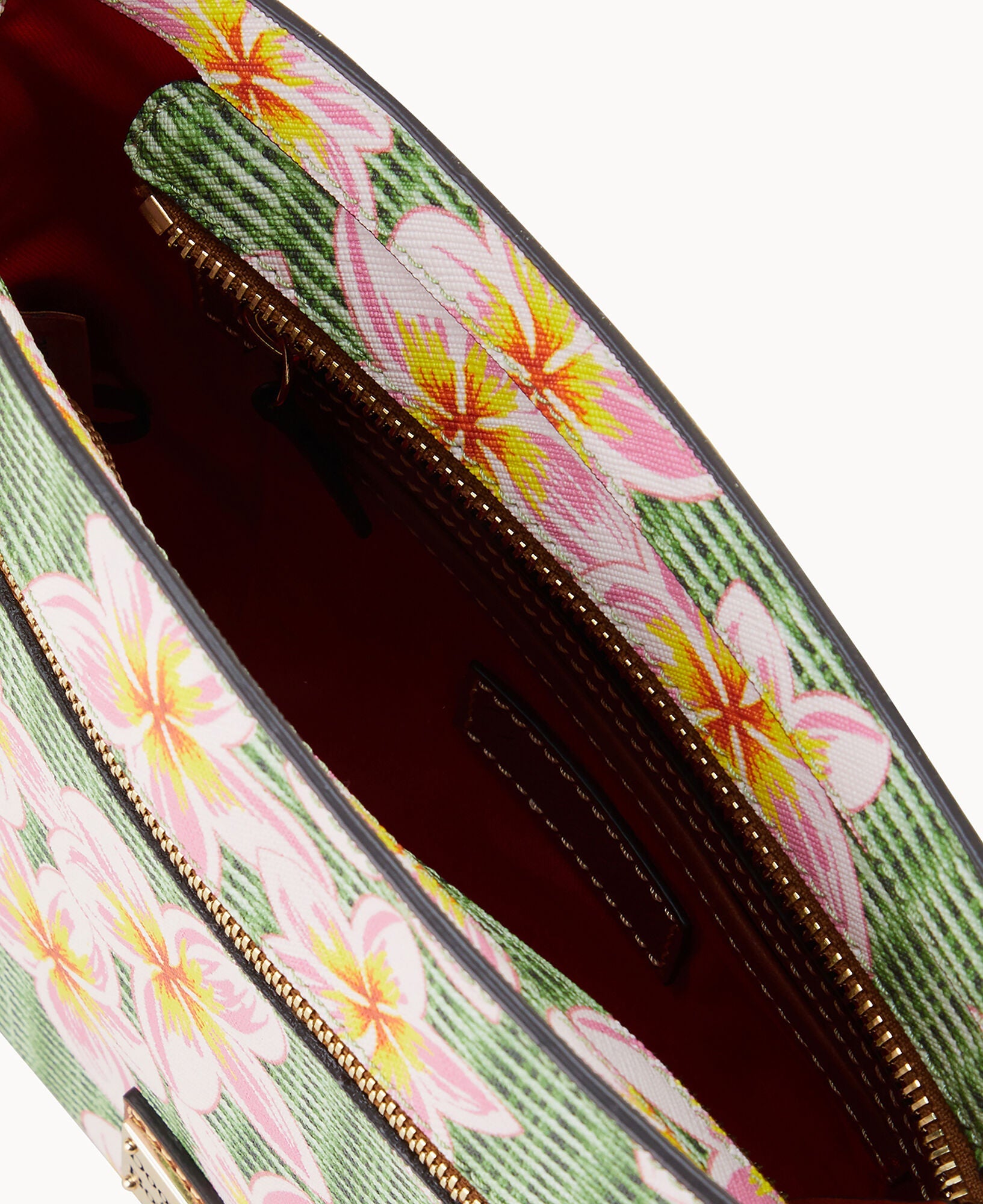 Plumeria Zip Crossbody