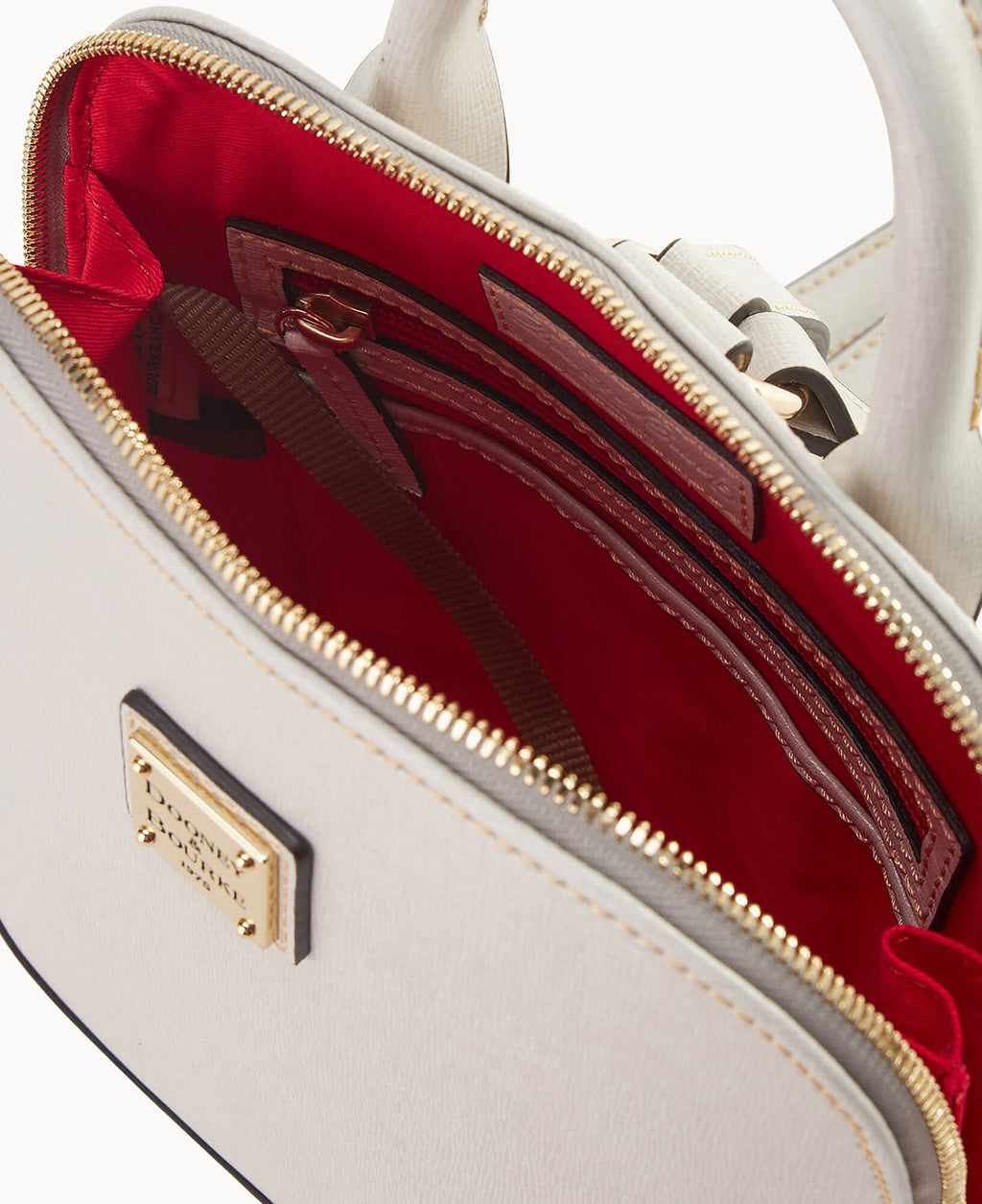 Saffiano Small Zip Pod Backpack