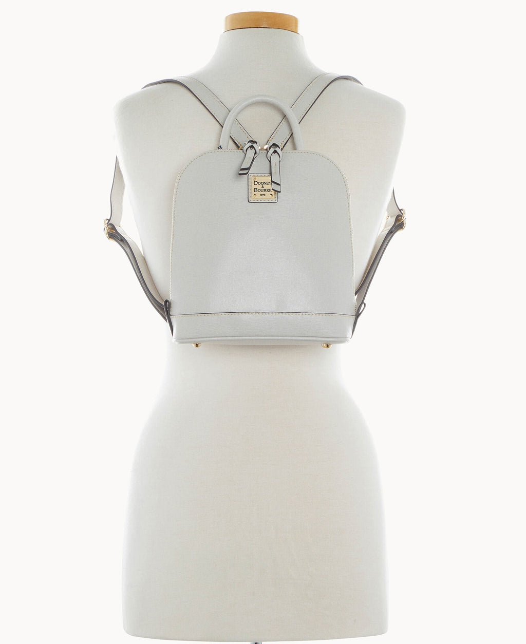 Saffiano Small Zip Pod Backpack