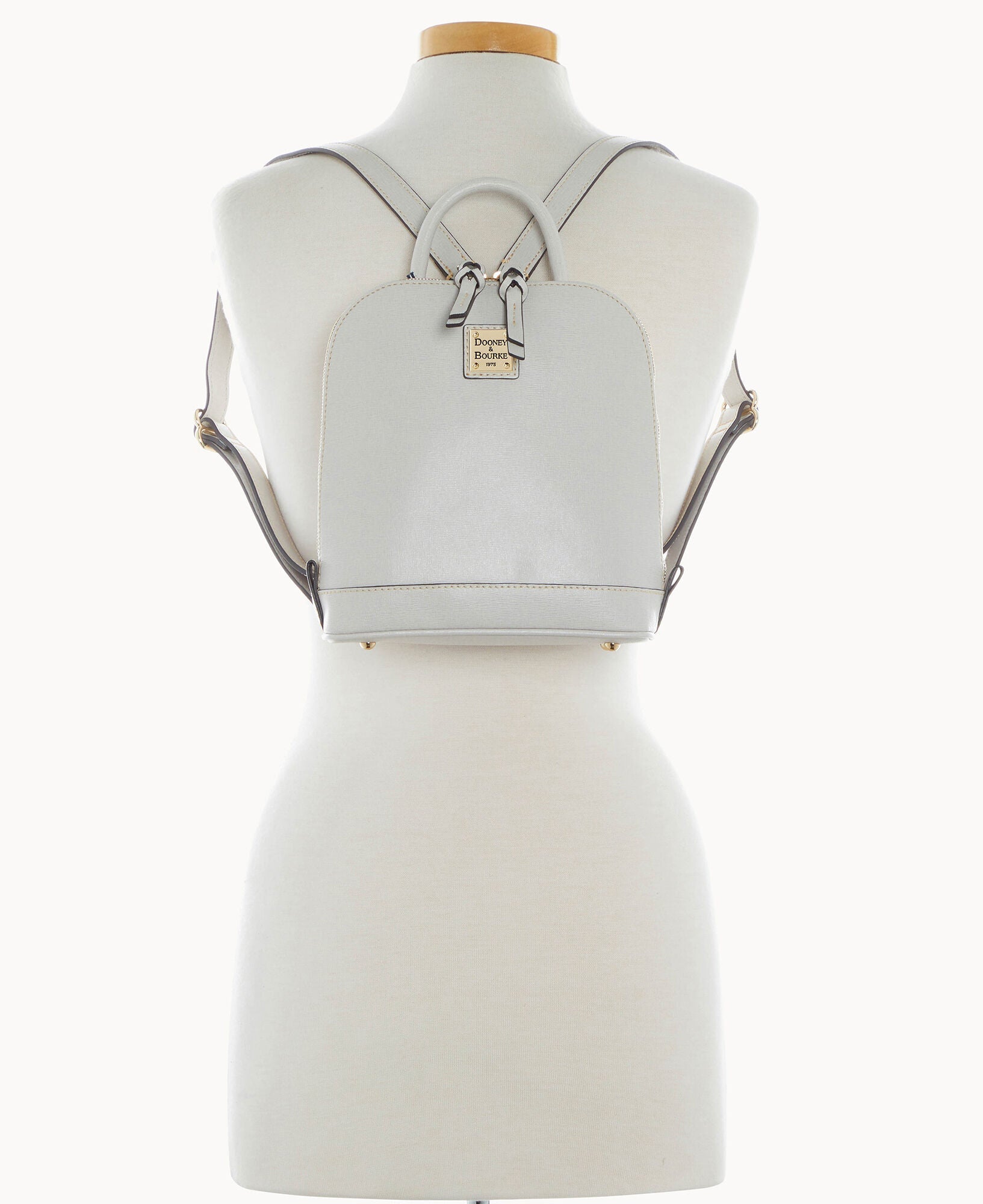 Saffiano Small Zip Pod Backpack