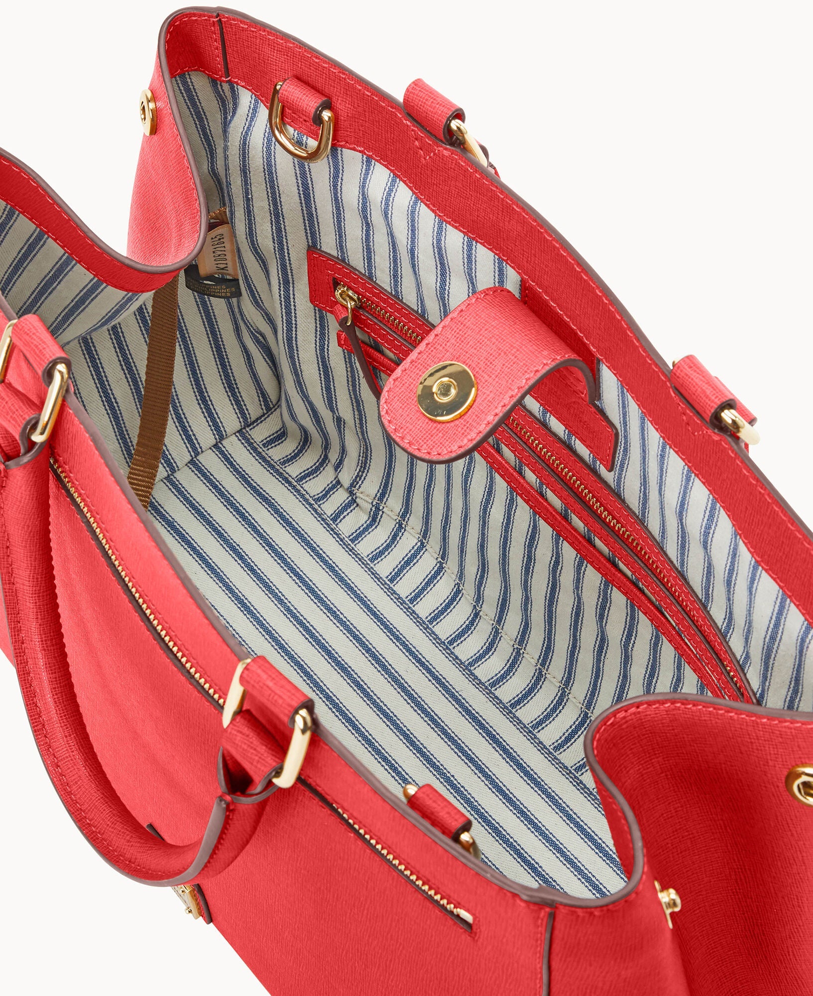 Saffiano Zip Satchel