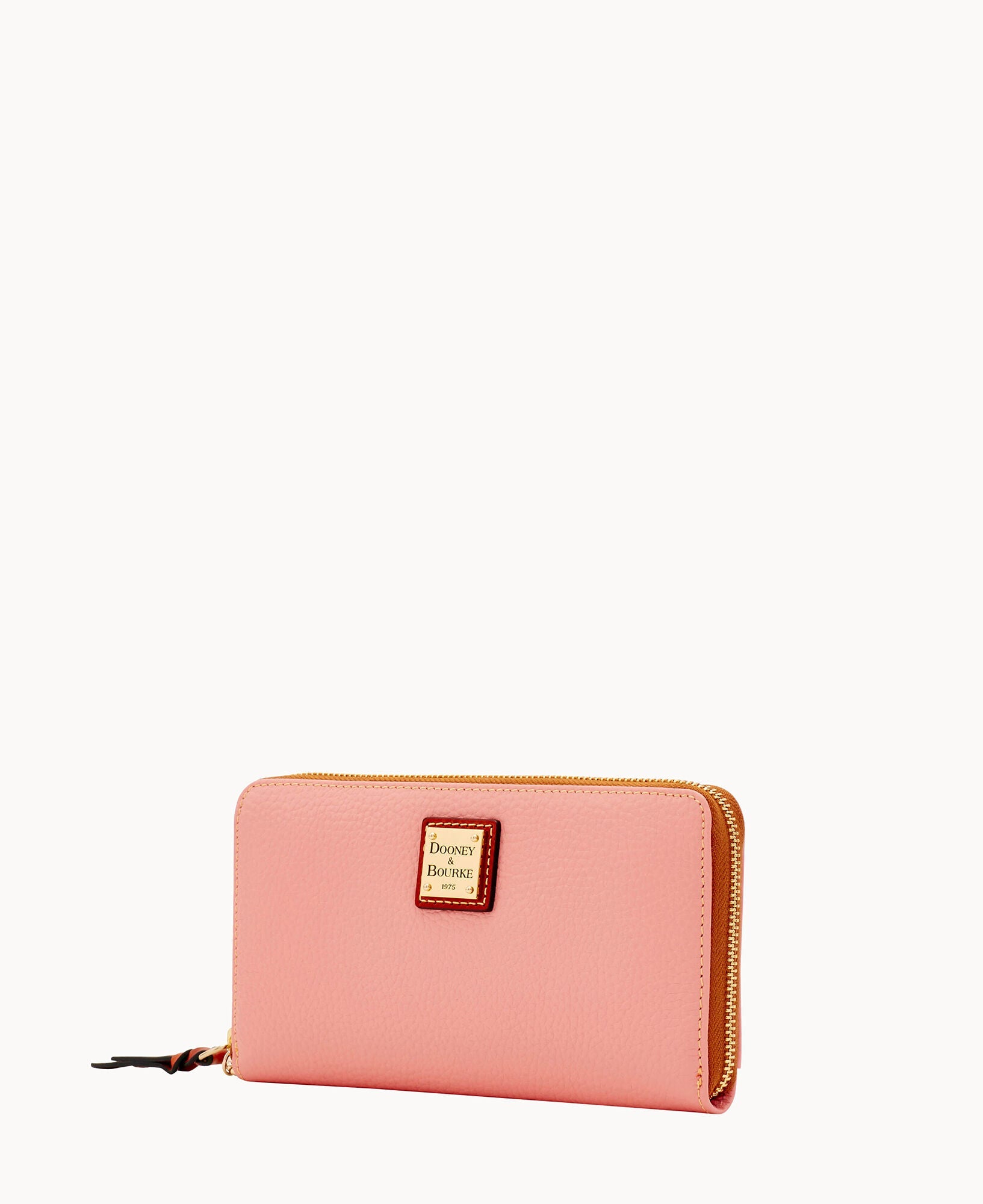 Pebble Grain Large Zip Around Wristlet