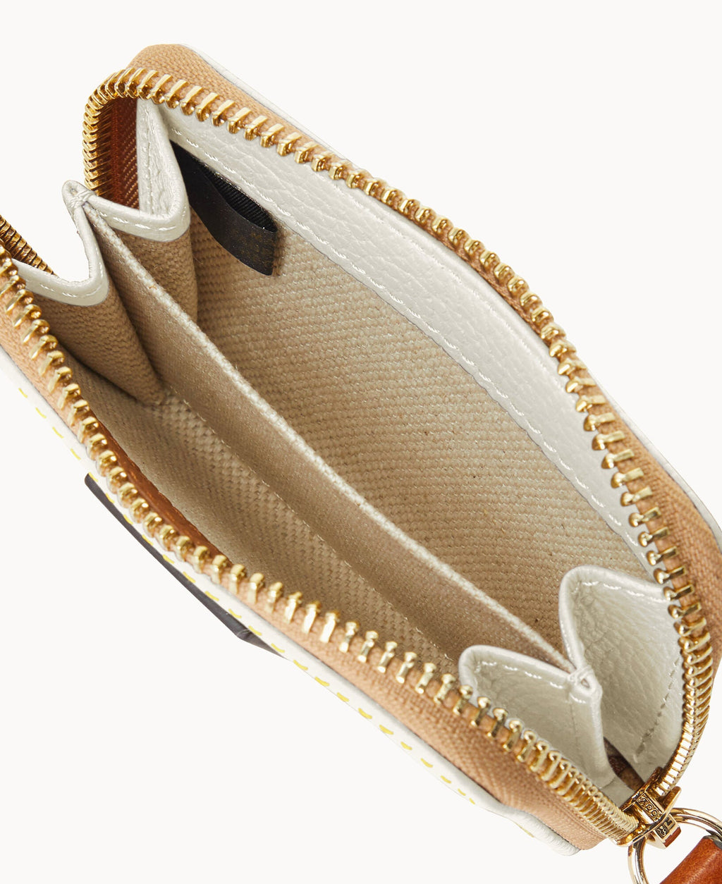 Pebble Grain Zip Around Credit Card Case