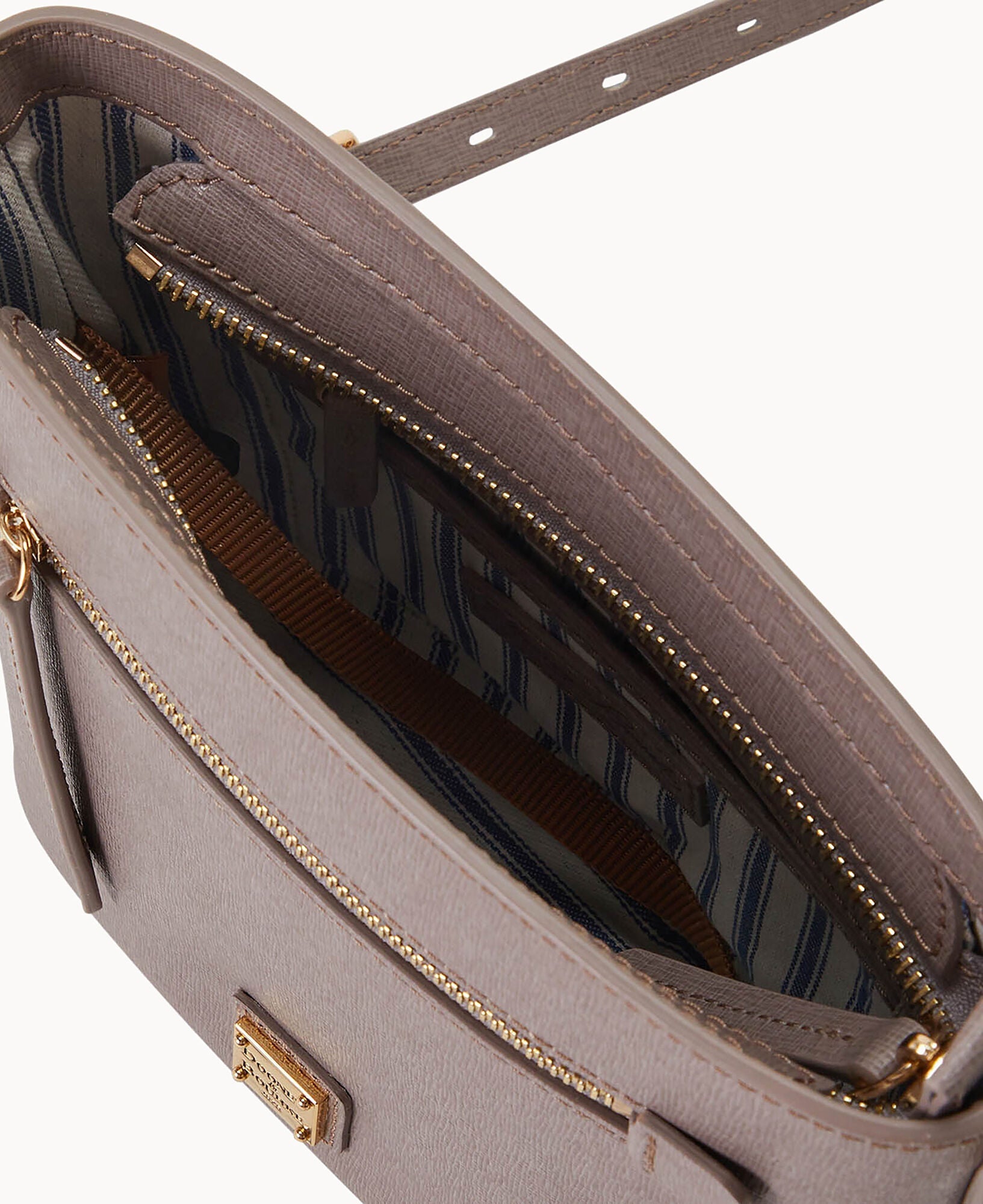 Saffiano Small Zip Crossbody