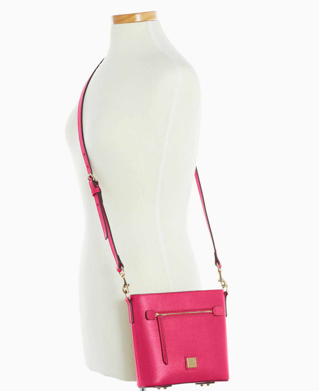 Saffiano Small Zip Crossbody