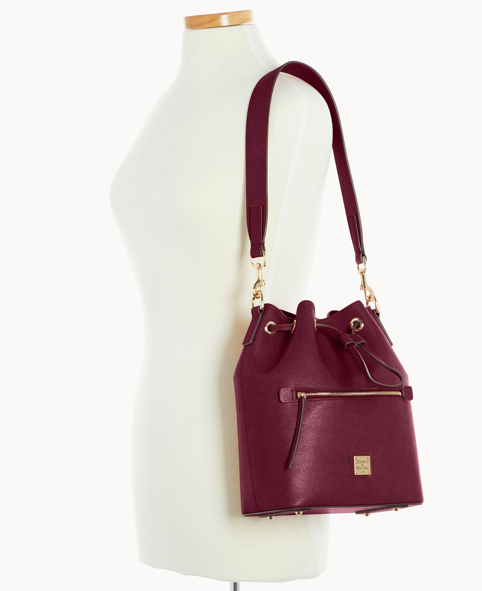 Saffiano Drawstring