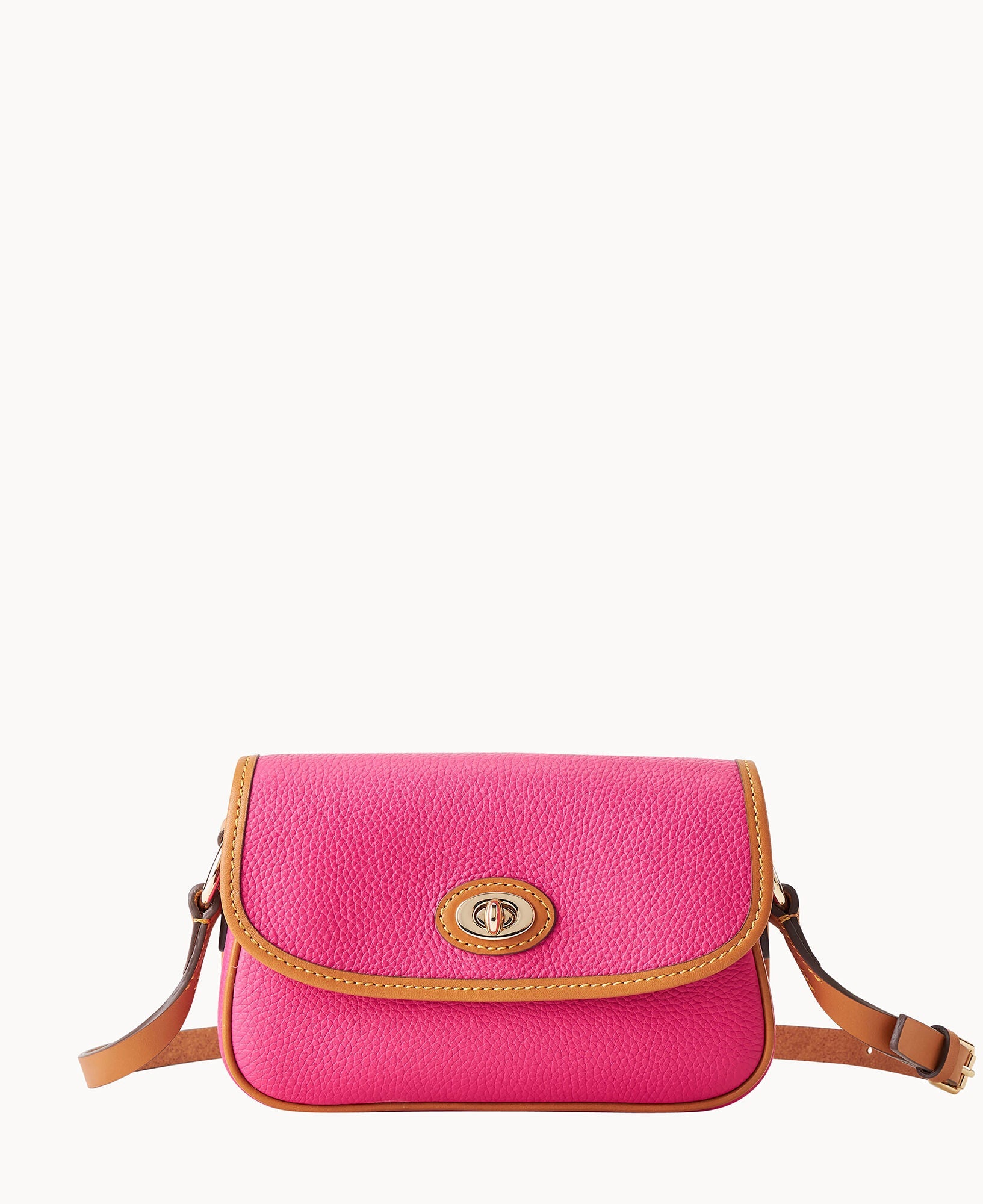 Pebble Grain Turnlock Crossbody 22