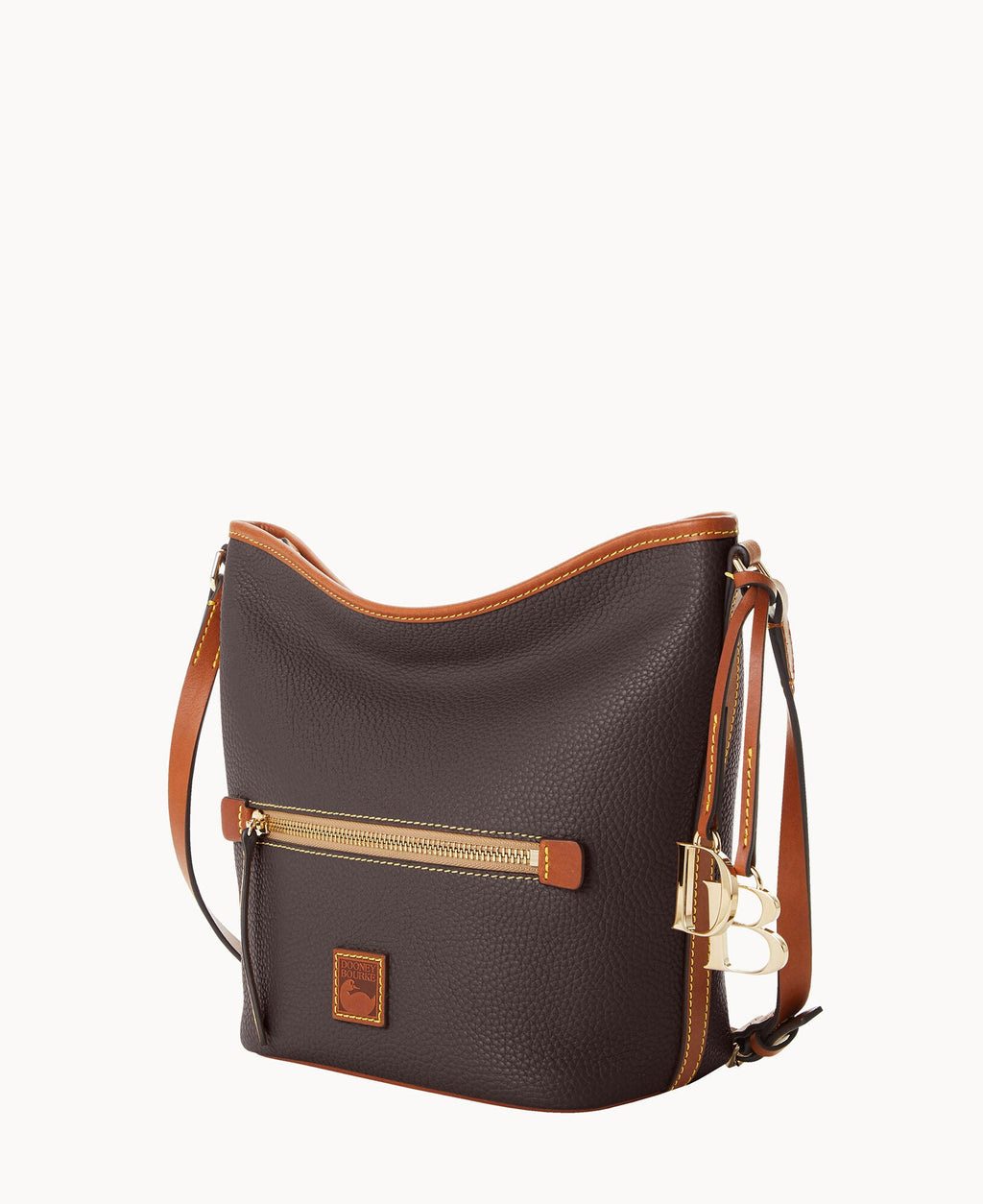Pebble Grain Zip Sac