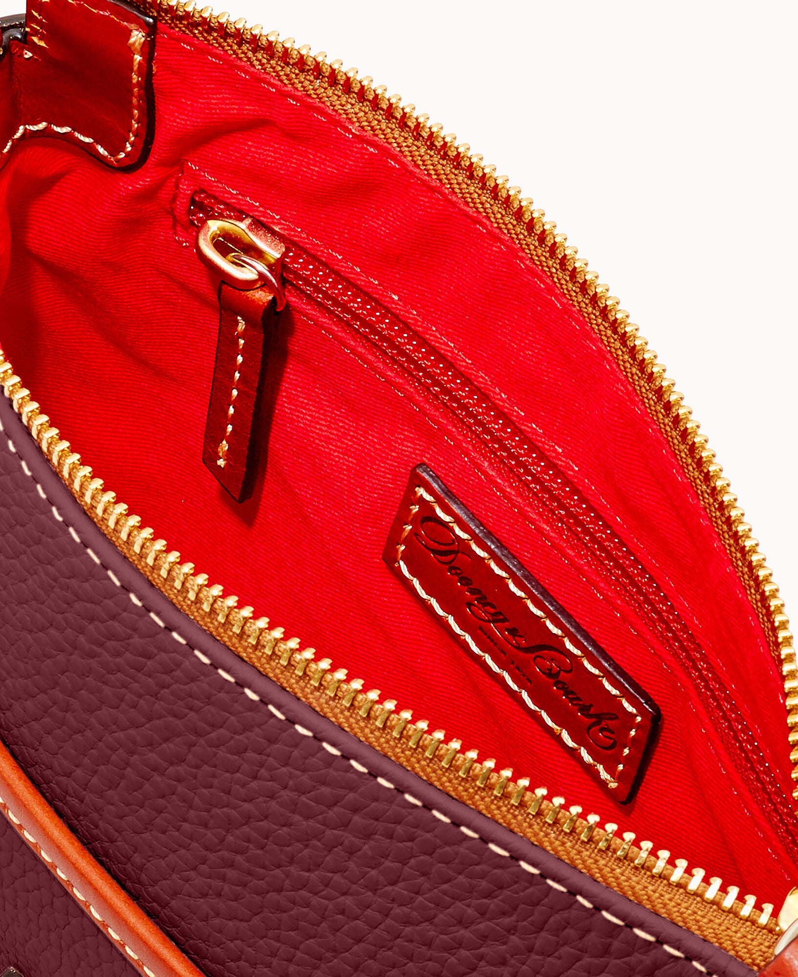 Pebble Grain Ginger Crossbody