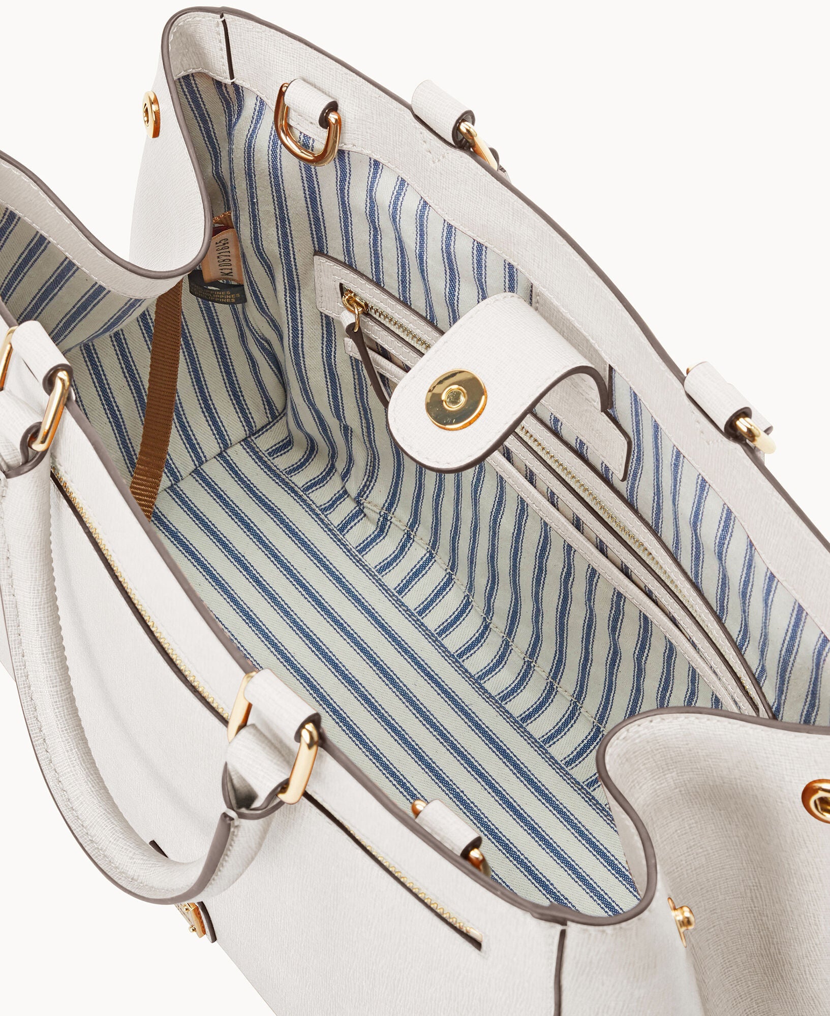 Saffiano Zip Satchel