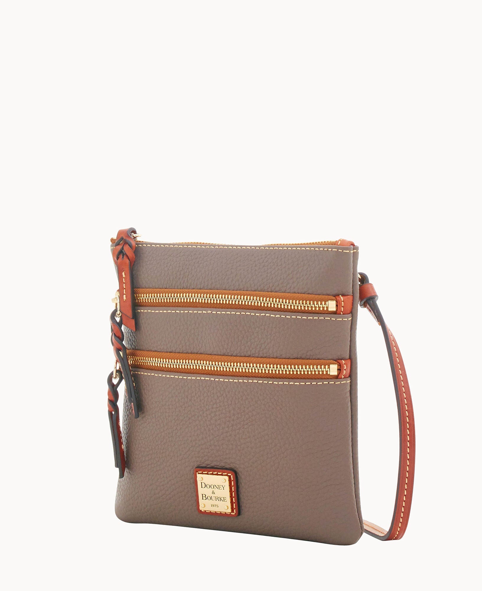 Pebble Grain North South Triple Zip