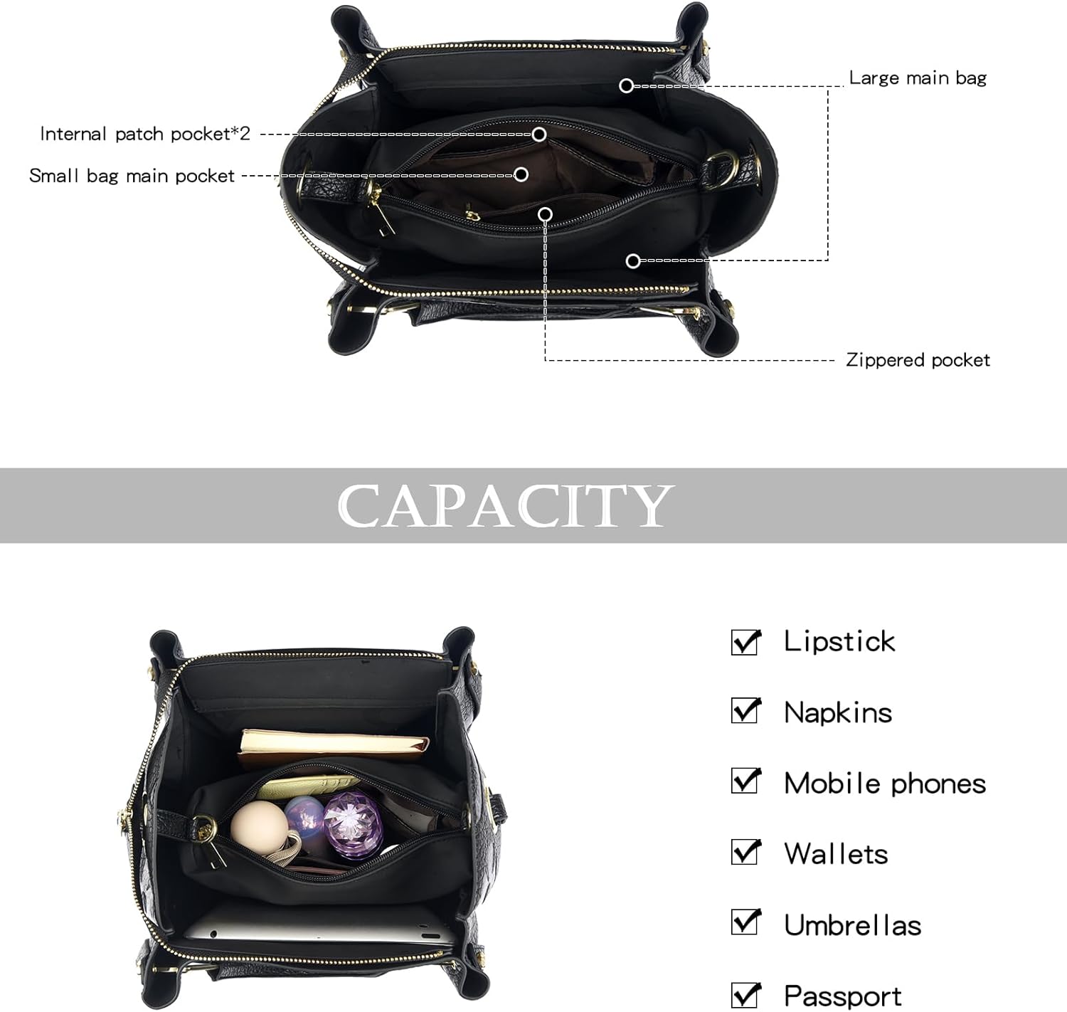 Travistar Floral Handbags Purses Women - Embossed Leather Top Handle Handbag Set Large Shoulder Bag Ladies Bucket Hobo Tote