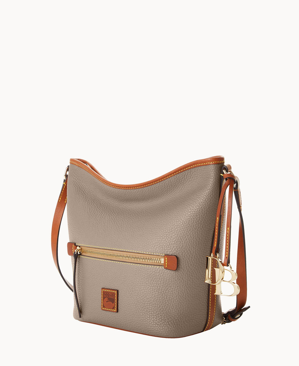 Pebble Grain Zip Sac