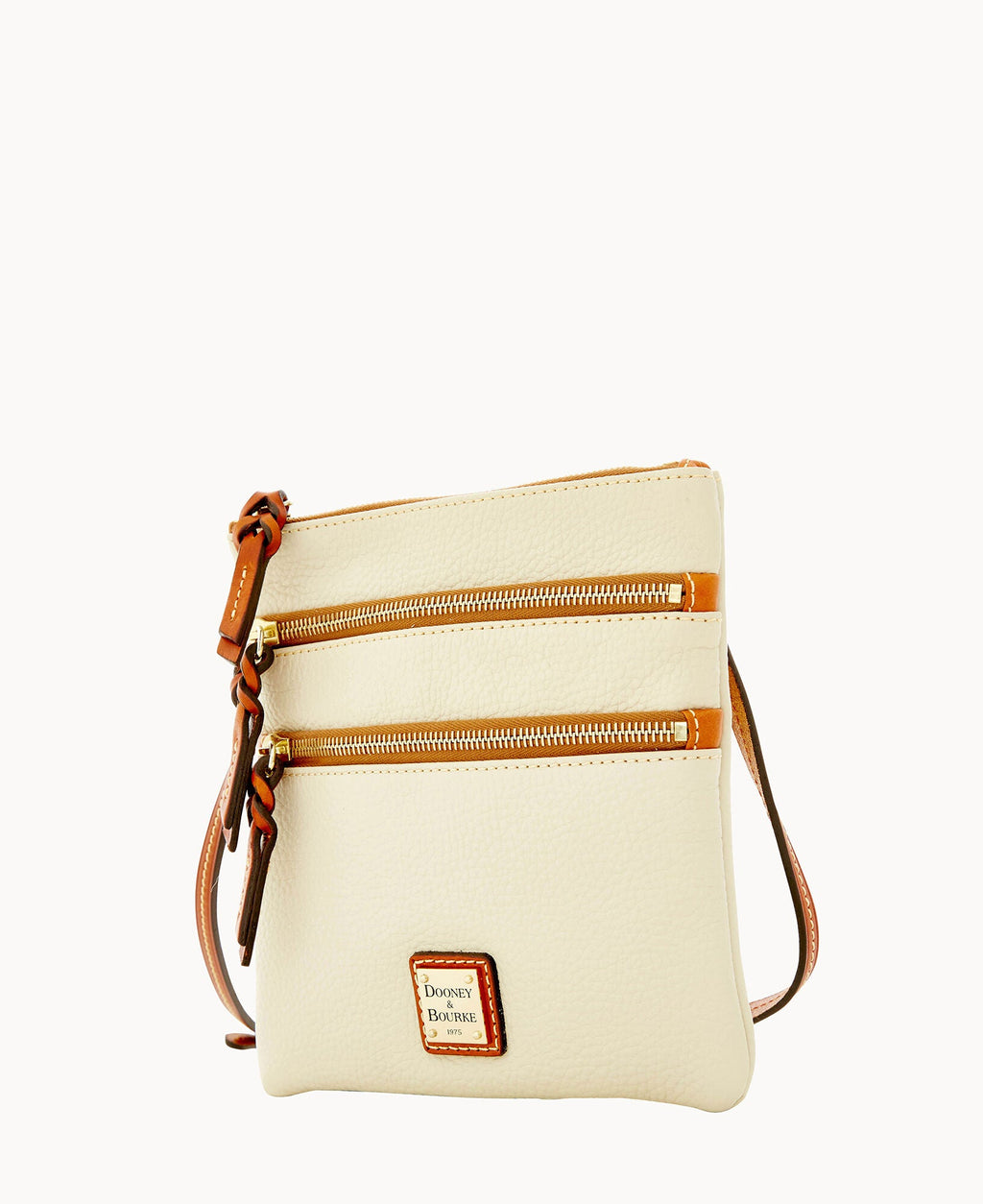Pebble Grain North South Triple Zip