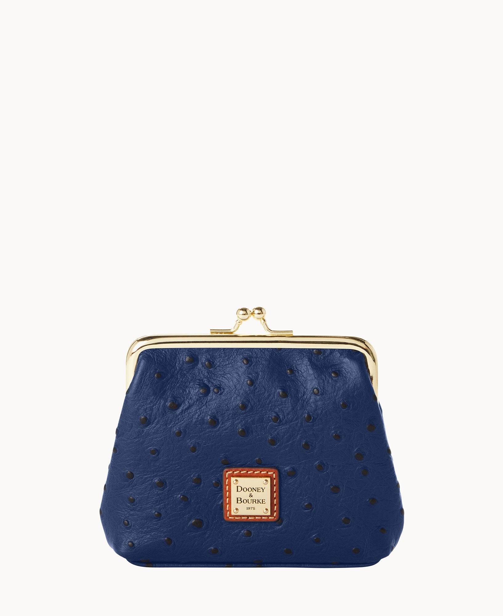 Ostrich Large Framed Purse