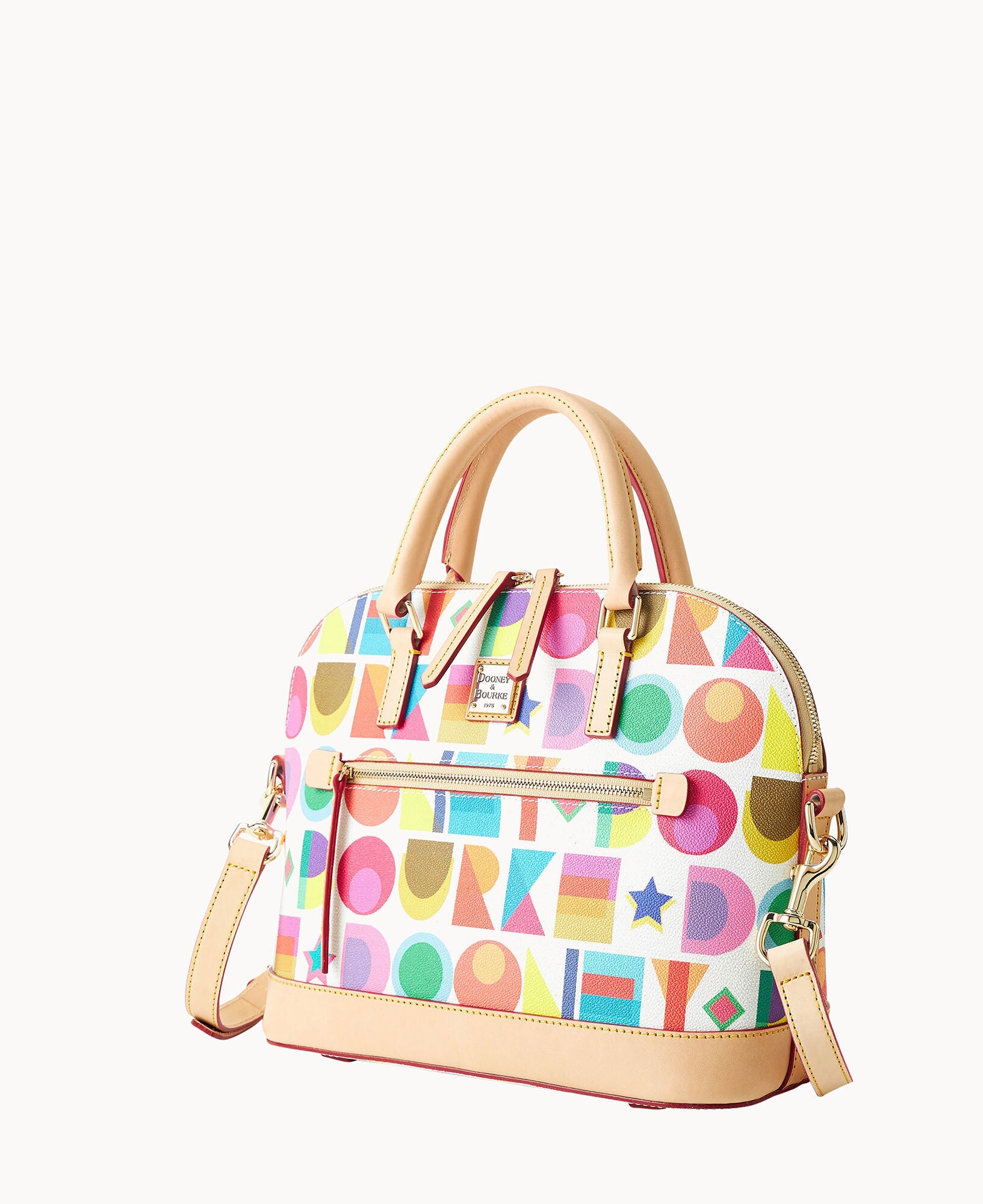 Art Deco Domed Zip Satchel