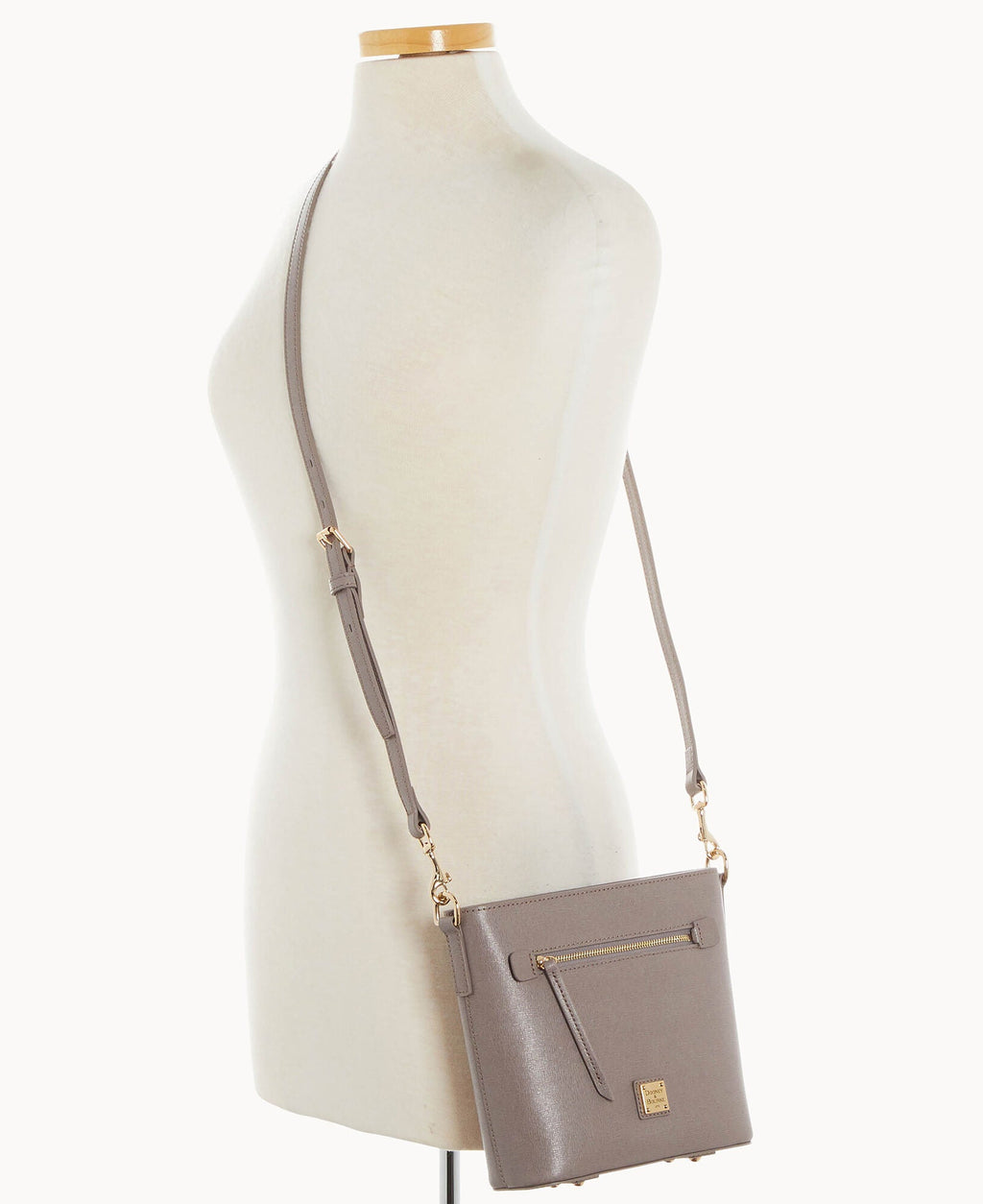 Saffiano Small Zip Crossbody