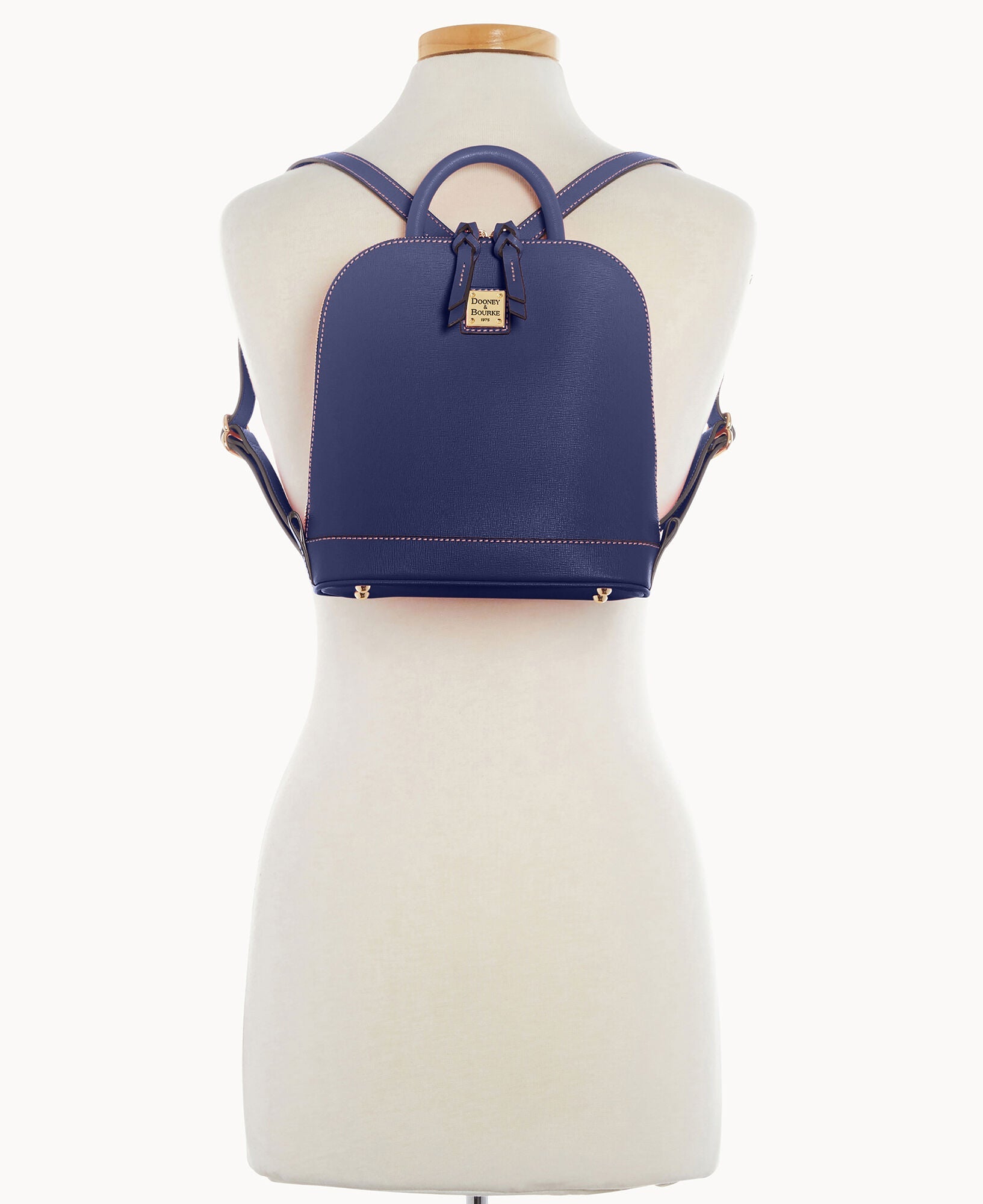 Saffiano Small Zip Pod Backpack