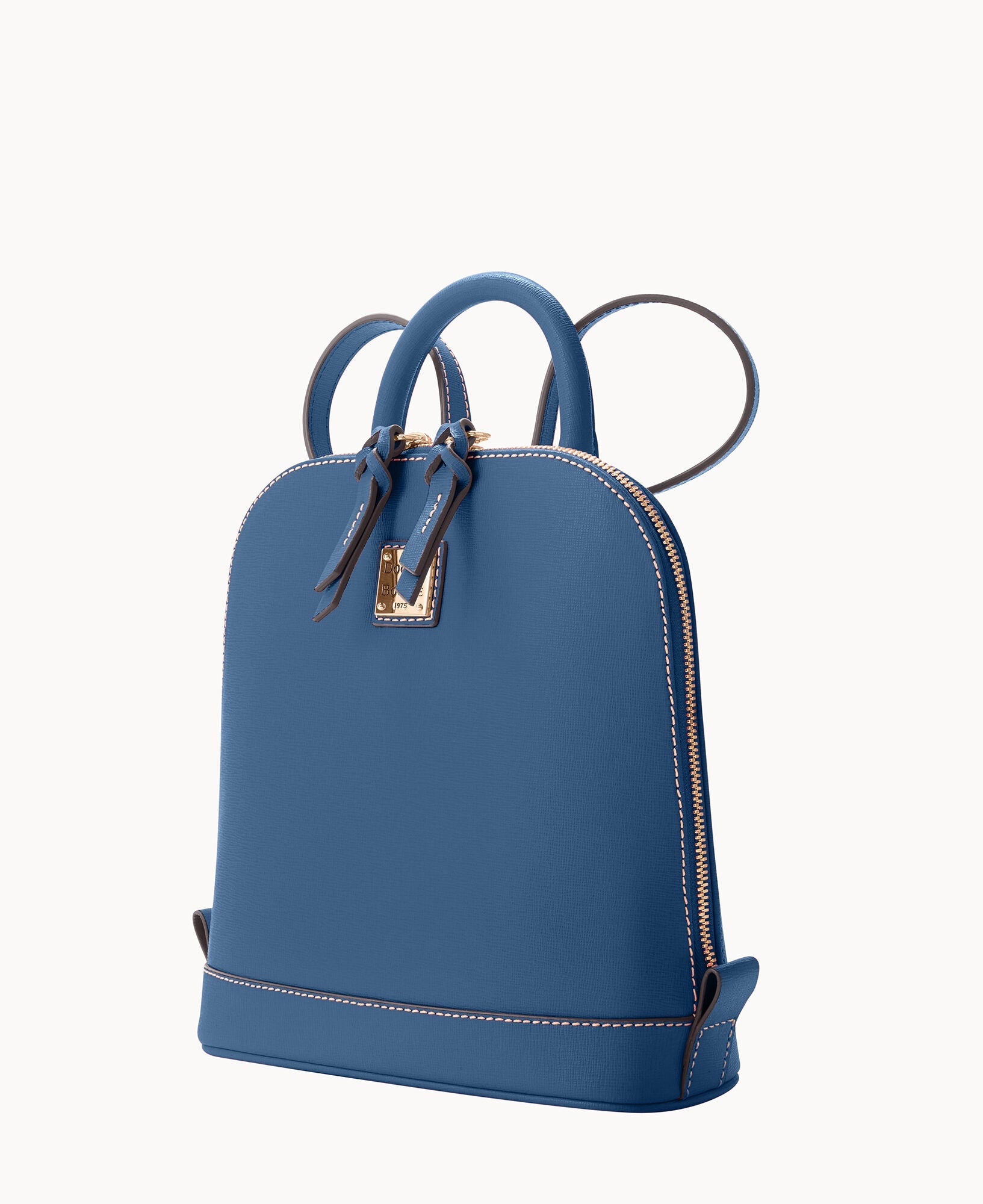 Saffiano Small Zip Pod Backpack