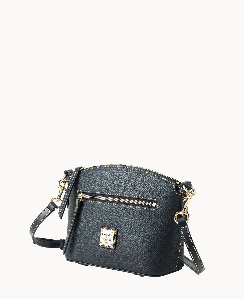 Pebble Grain Domed Crossbody
