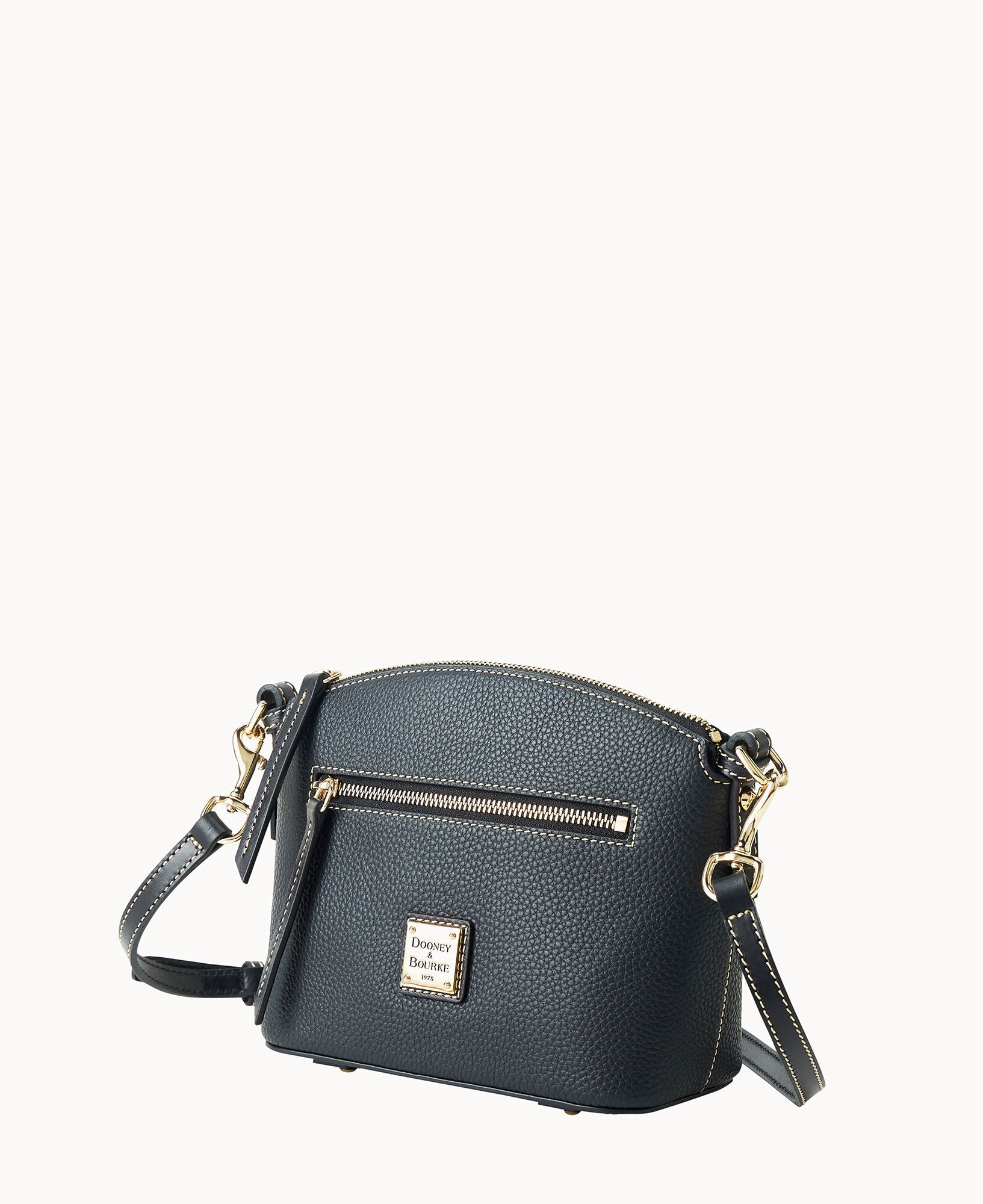 Pebble Grain Domed Crossbody