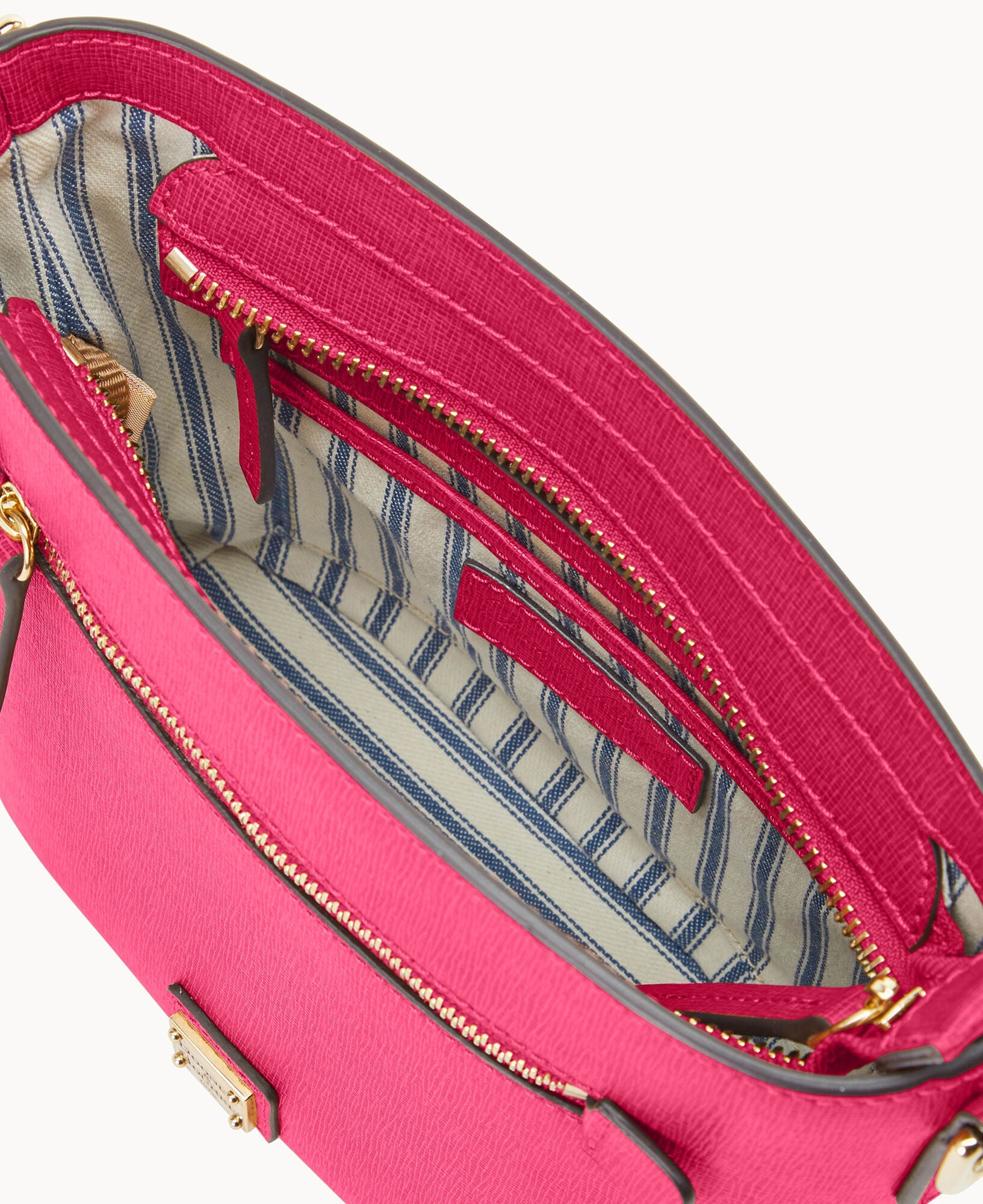 Saffiano Small Zip Crossbody