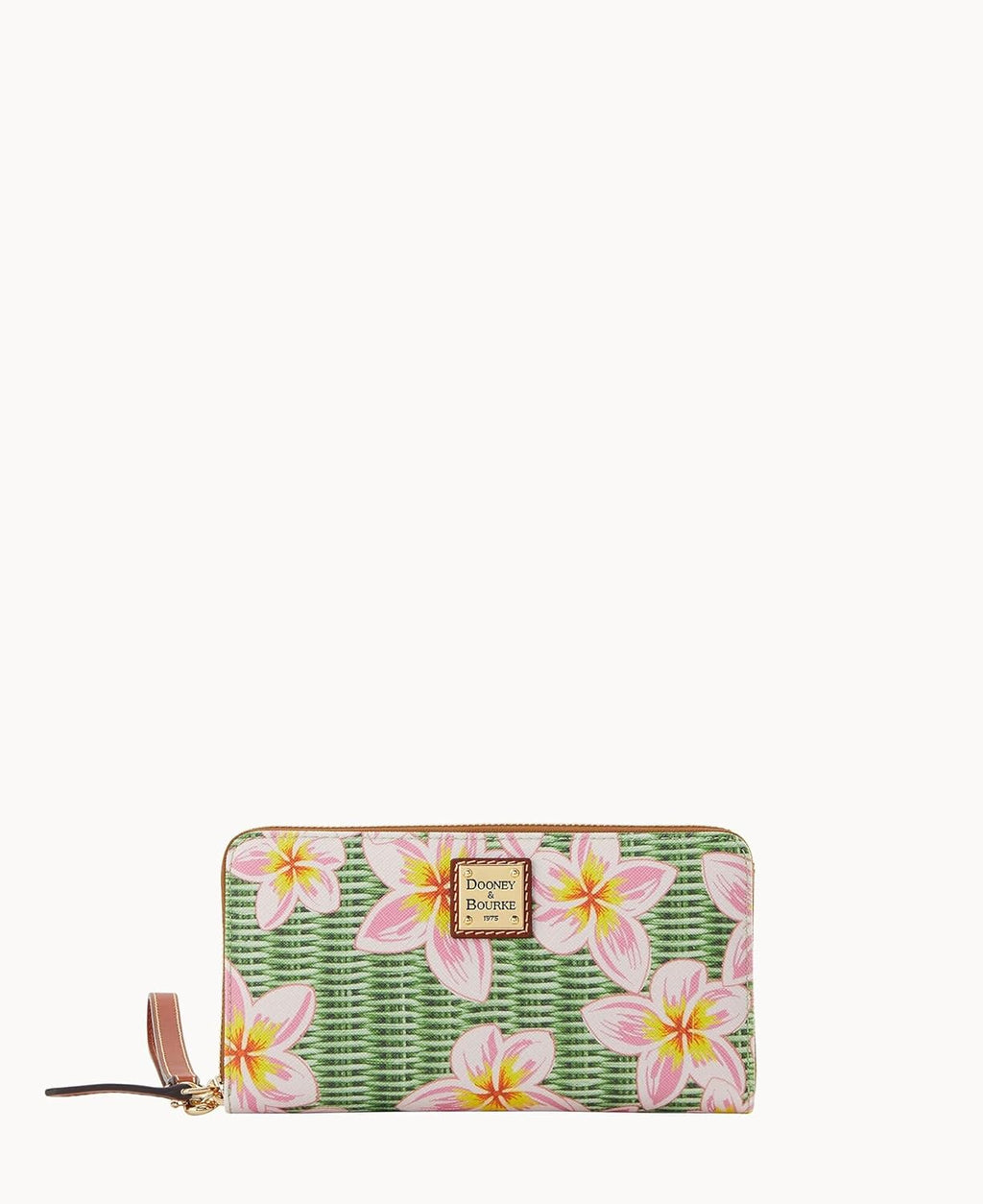 Dooney & Bourke Plumeria Drawstring Bucket Bag/Zip Around Wallet Bundle