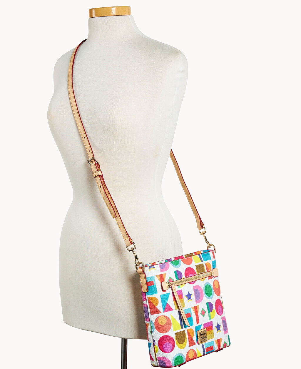 Art Deco Zip Crossbody
