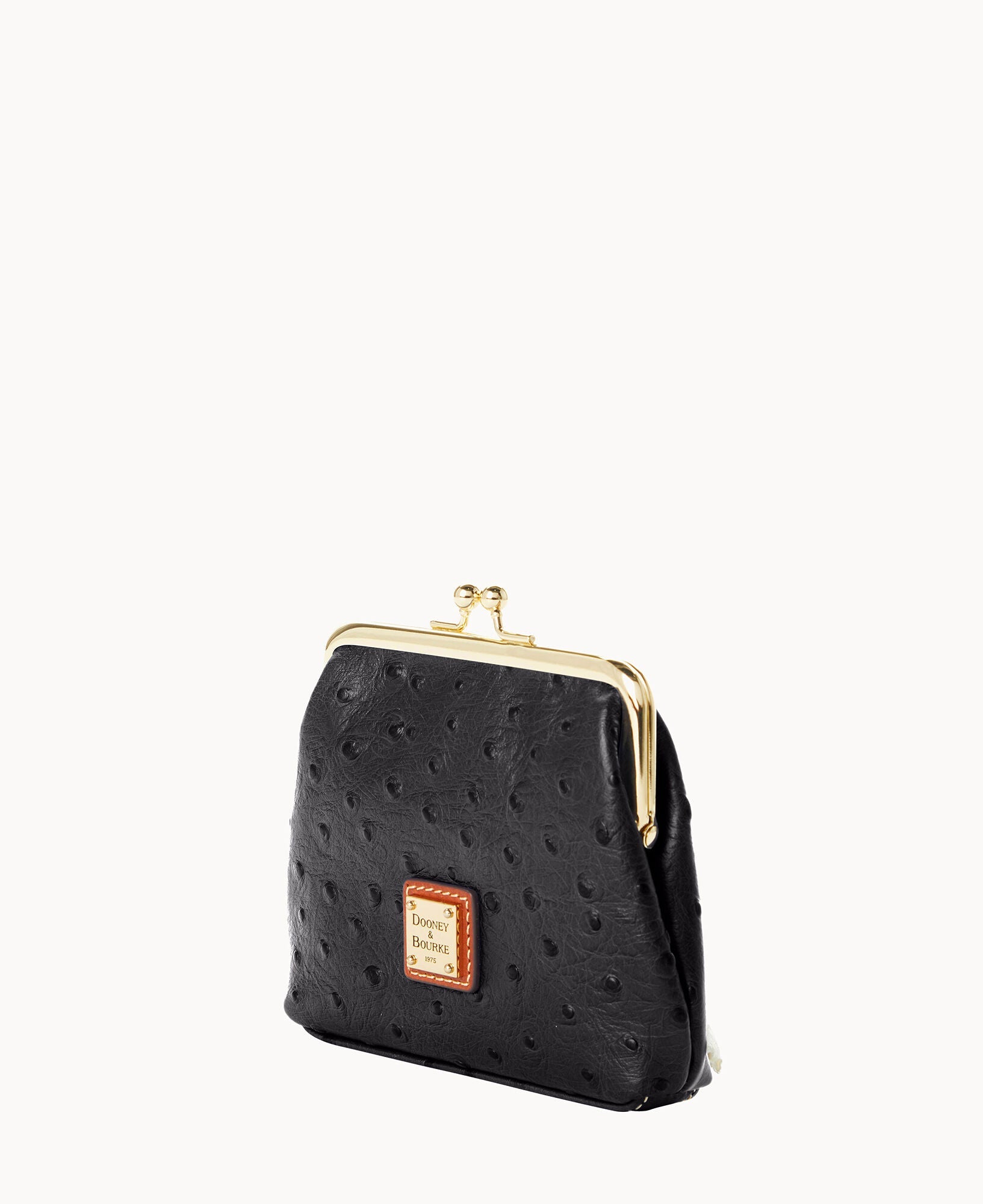 Ostrich Large Framed Purse